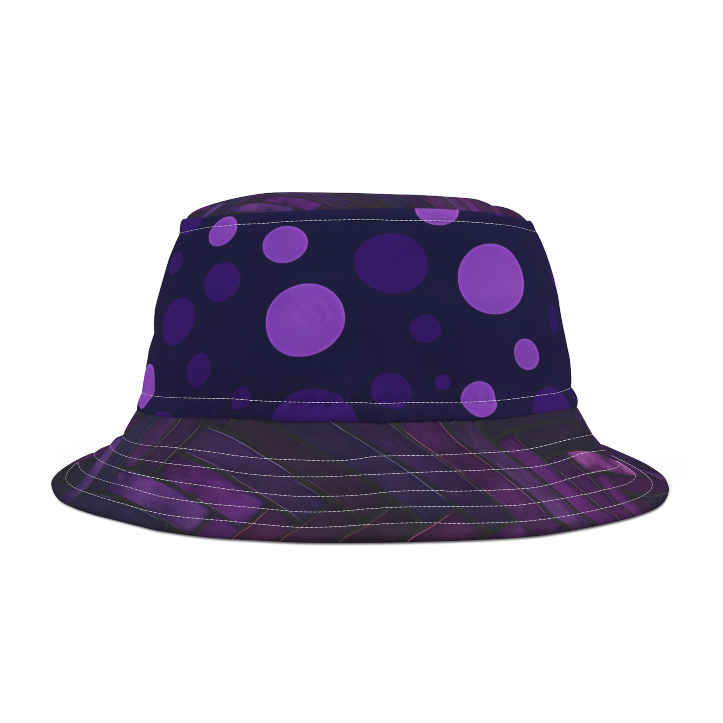 PURPLE HERRING POLKA BUCKET HAT UNISEX