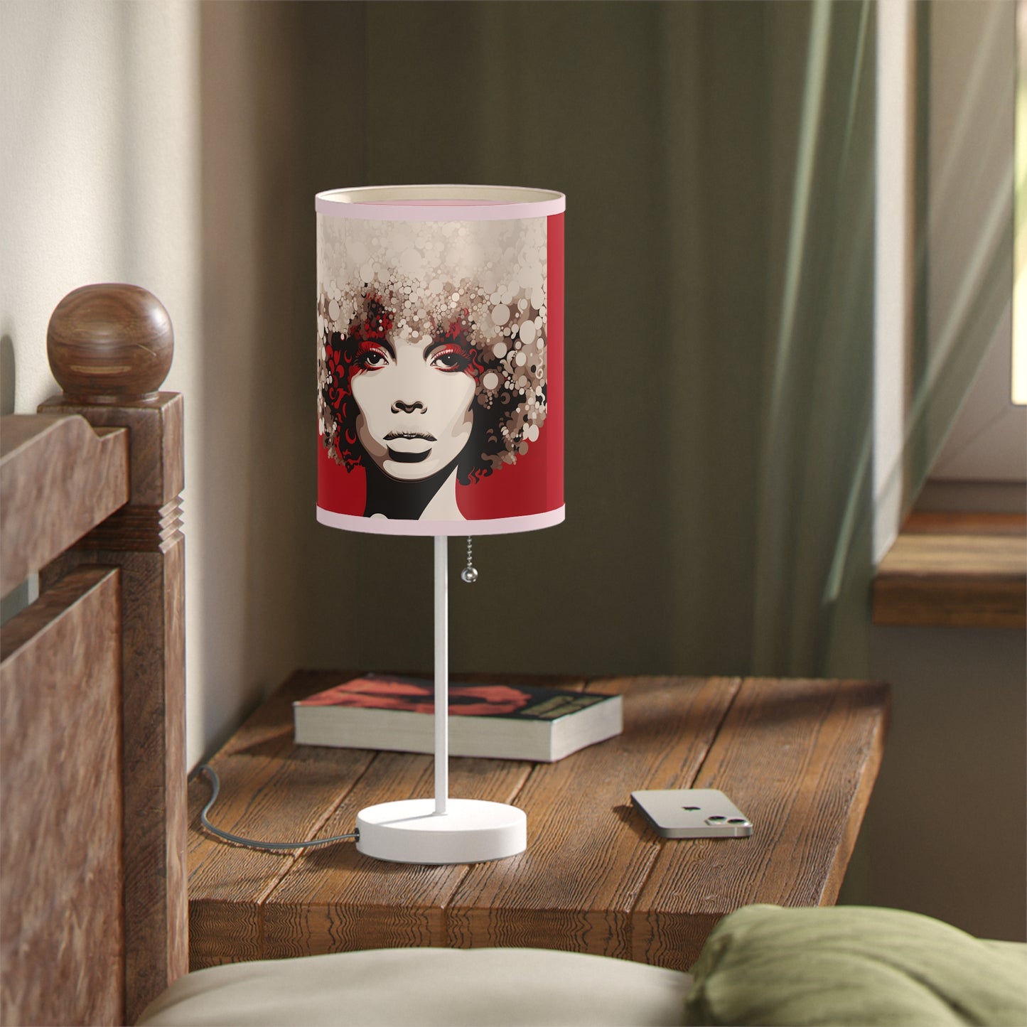 DEL CRIMSON CREAM FRO LAMP ON A STAND, US|CA PLUG