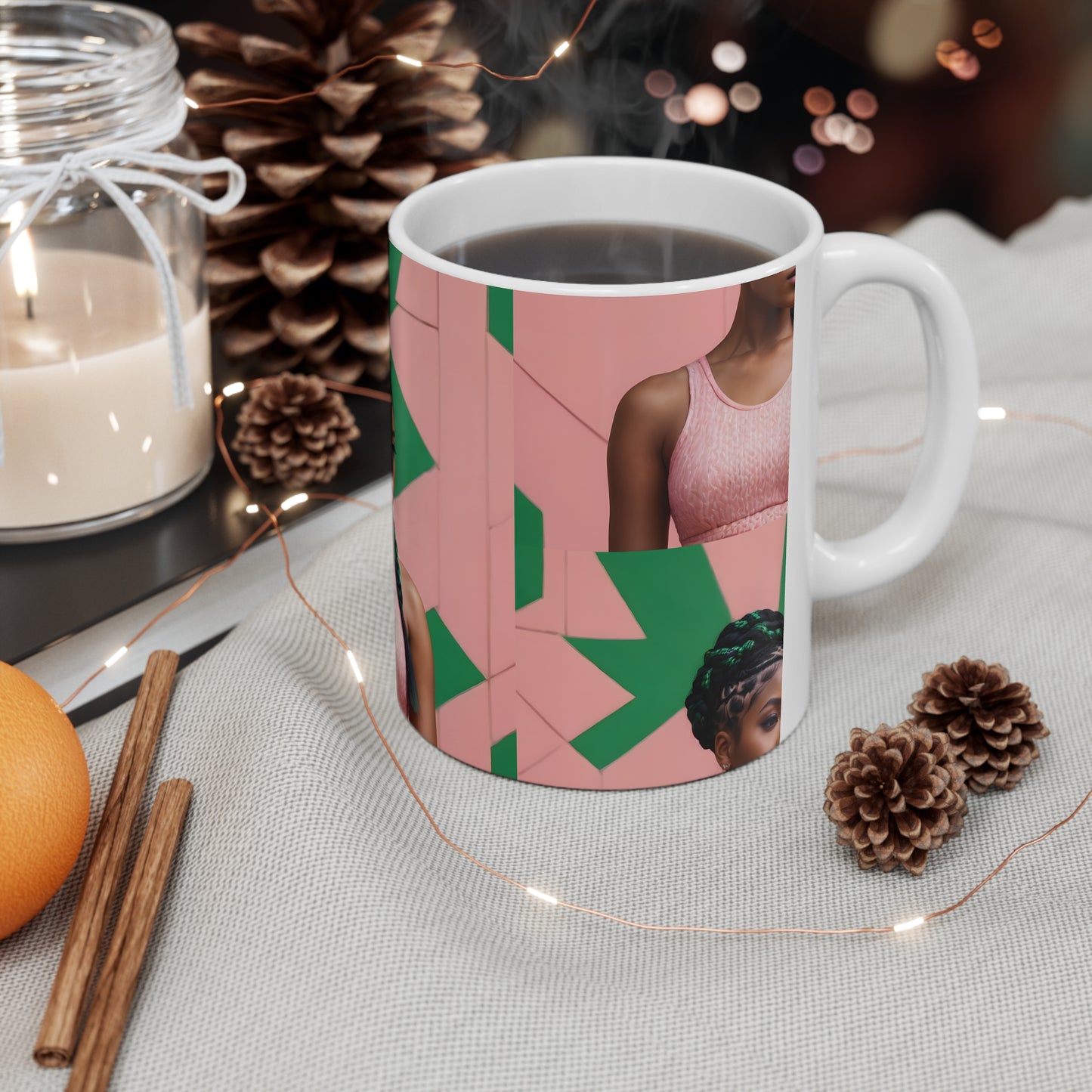 PAG BRAID MUG CERAMIC - 11 OZ