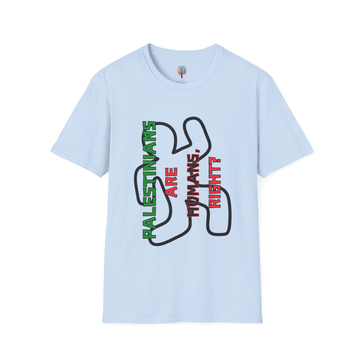 PALESTINE HUMAN RIGHTS T-SHIRT UNISEX