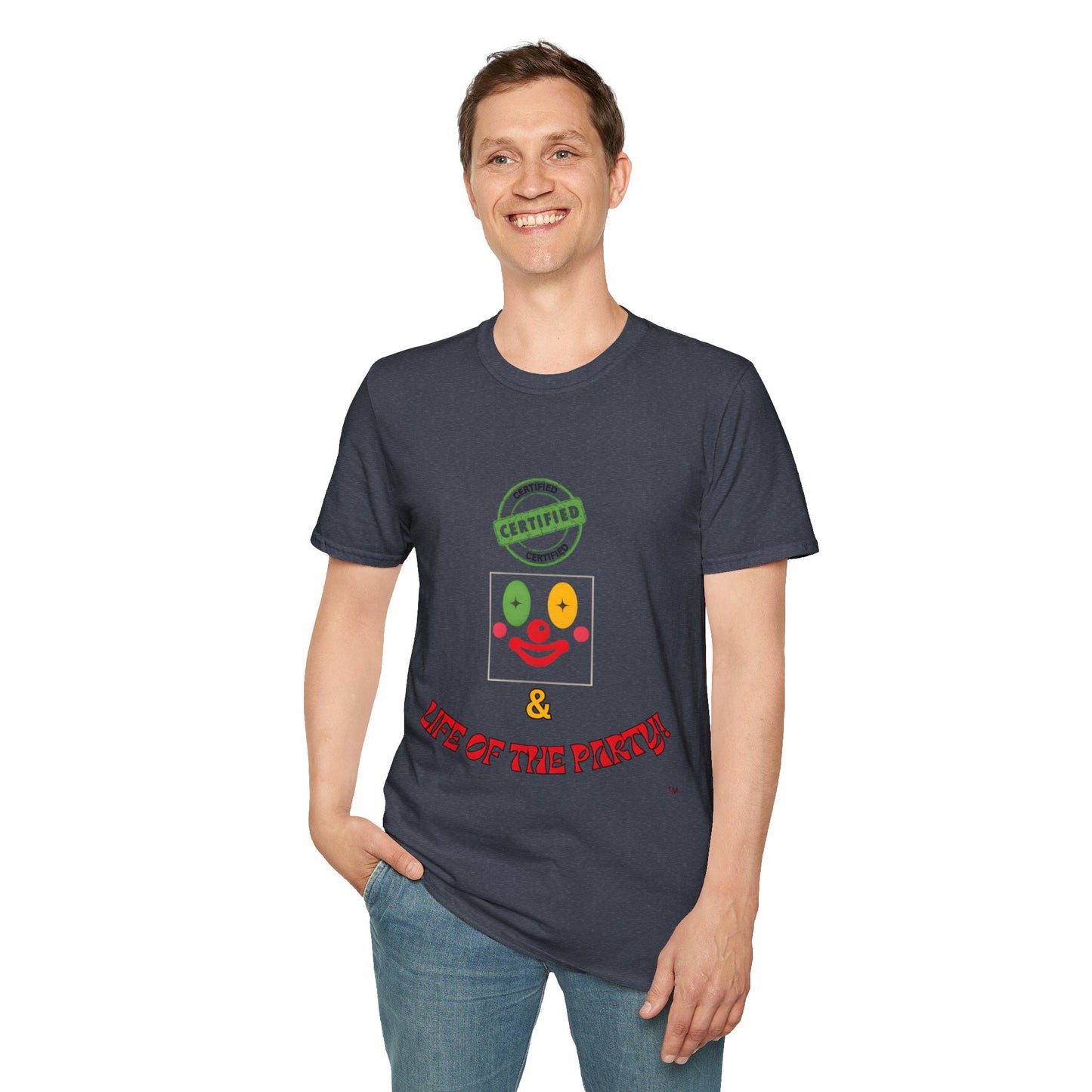 CERTIFIED CLOWN SOFTSTYLE T-SHIRT UNISEX