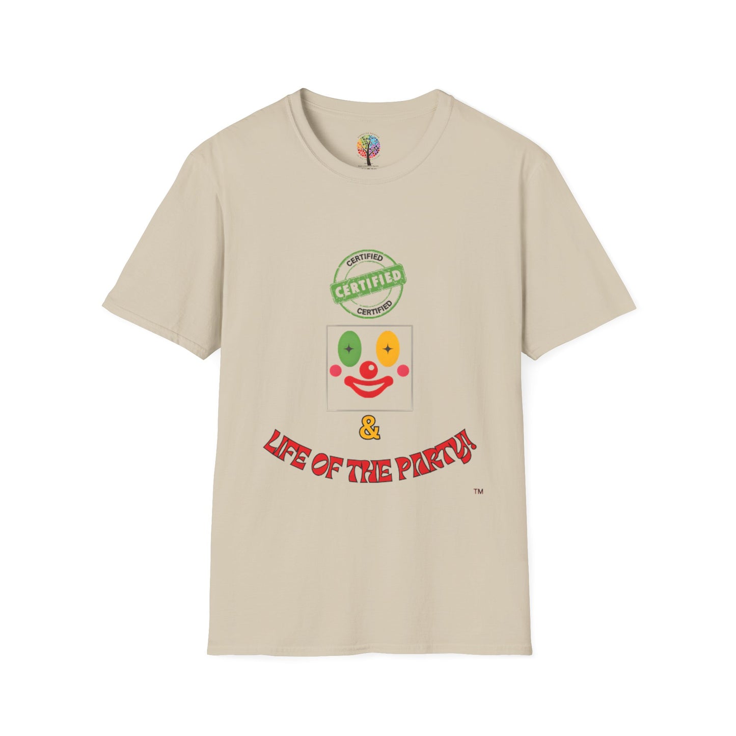 CERTIFIED CLOWN SOFTSTYLE T-SHIRT UNISEX