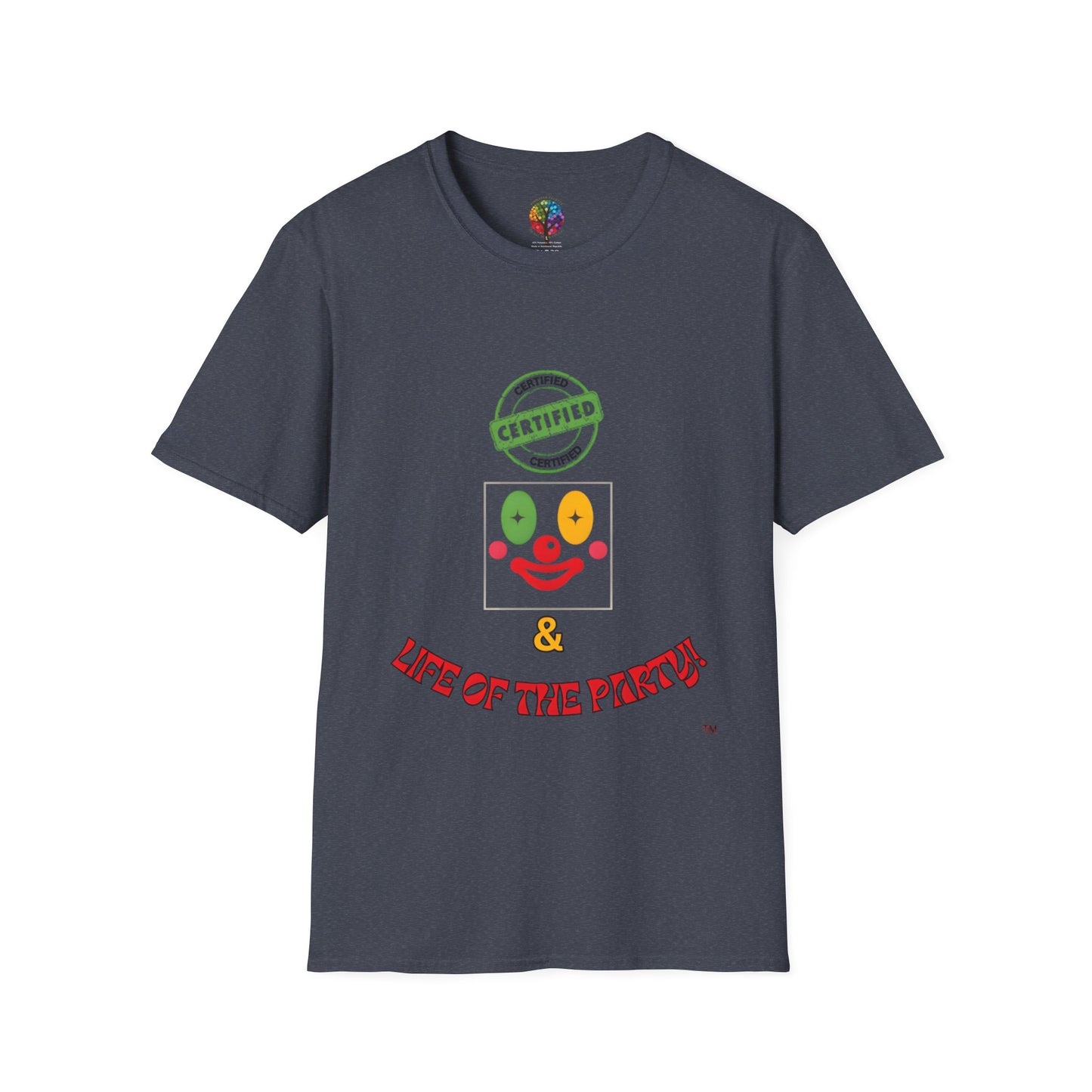 CERTIFIED CLOWN SOFTSTYLE T-SHIRT UNISEX