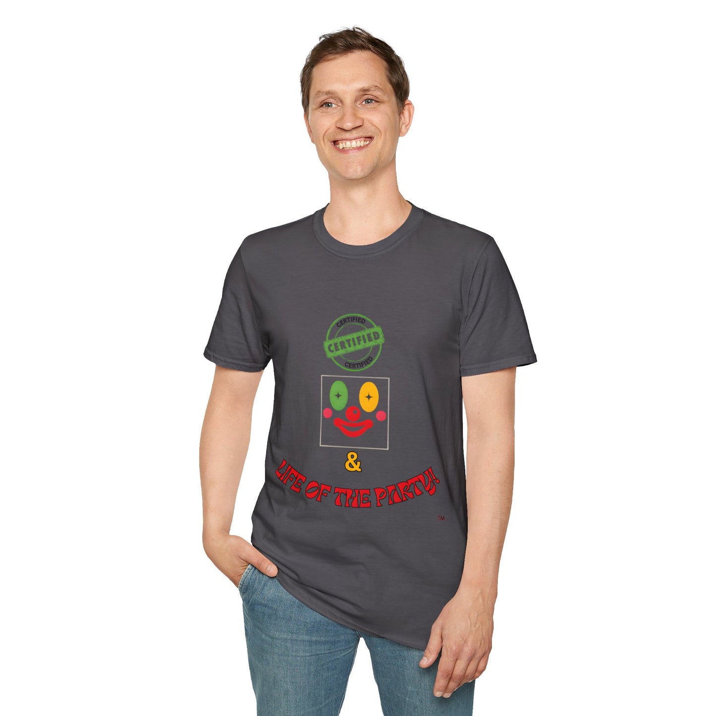 CERTIFIED CLOWN SOFTSTYLE T-SHIRT UNISEX
