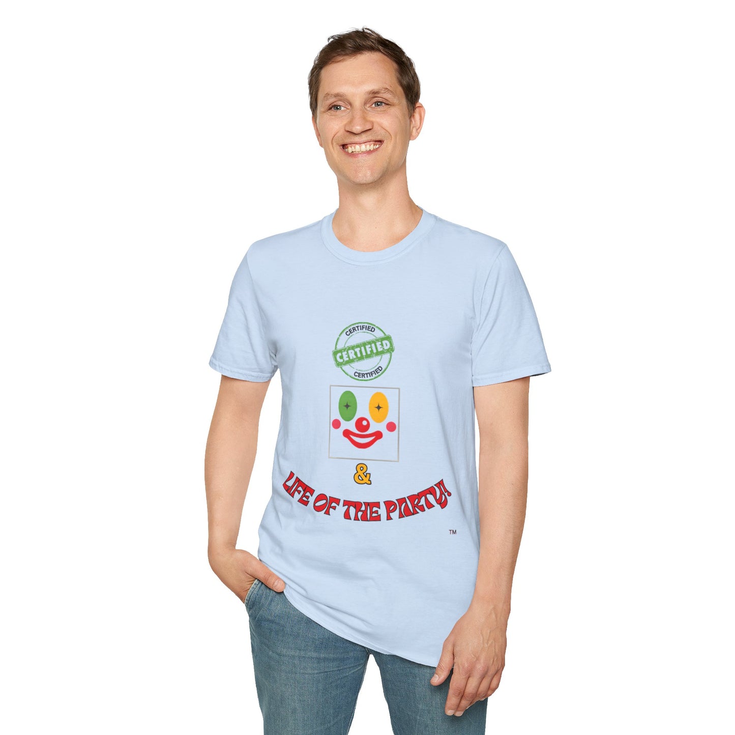 CERTIFIED CLOWN SOFTSTYLE T-SHIRT UNISEX