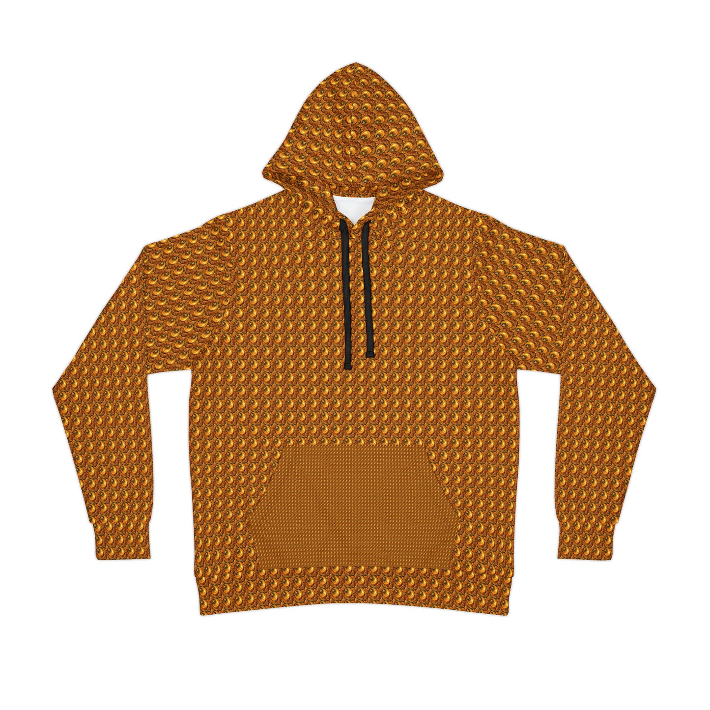 UNI GOLD PAISLEY UNISEX PULLOVER HOODY ATHLETIC HOODIE
