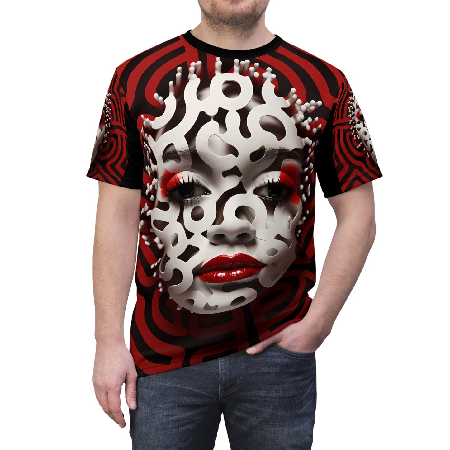 CRIMSON CURLS CUT & SEW TEE UNISEX