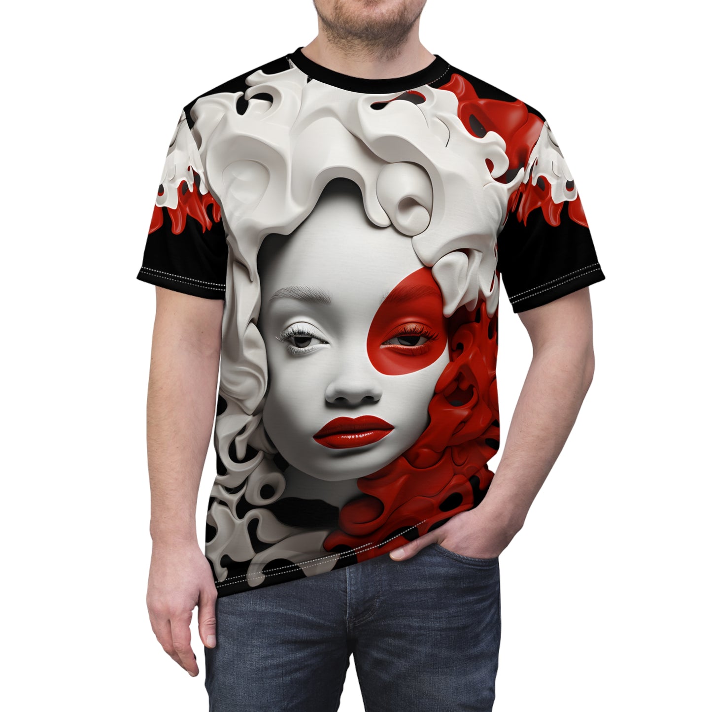 CRIMSON LOCKS CUT & SEW TEE UNISEX