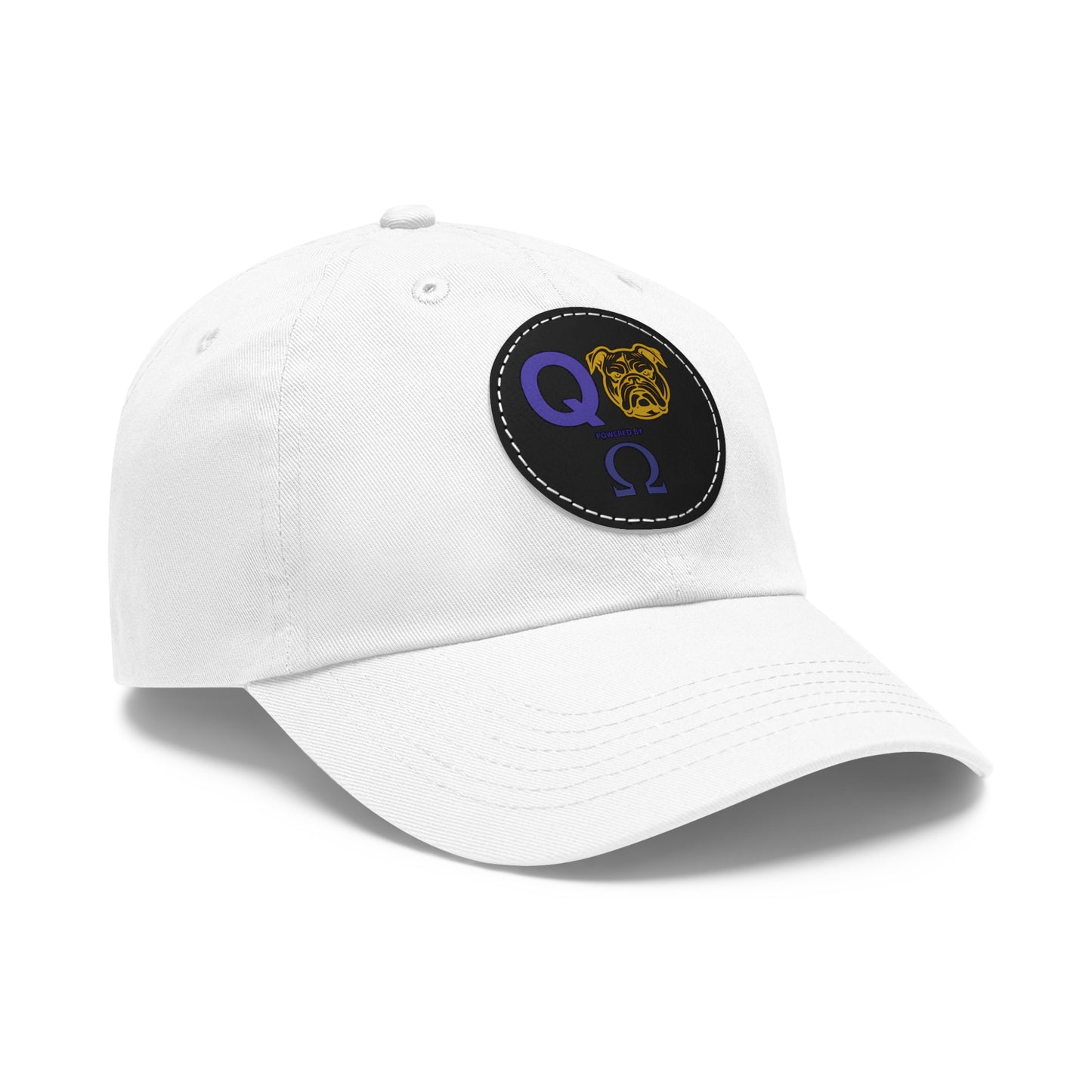 OME POWERED HAT WITH LEATHER PATCH (ROUND)
