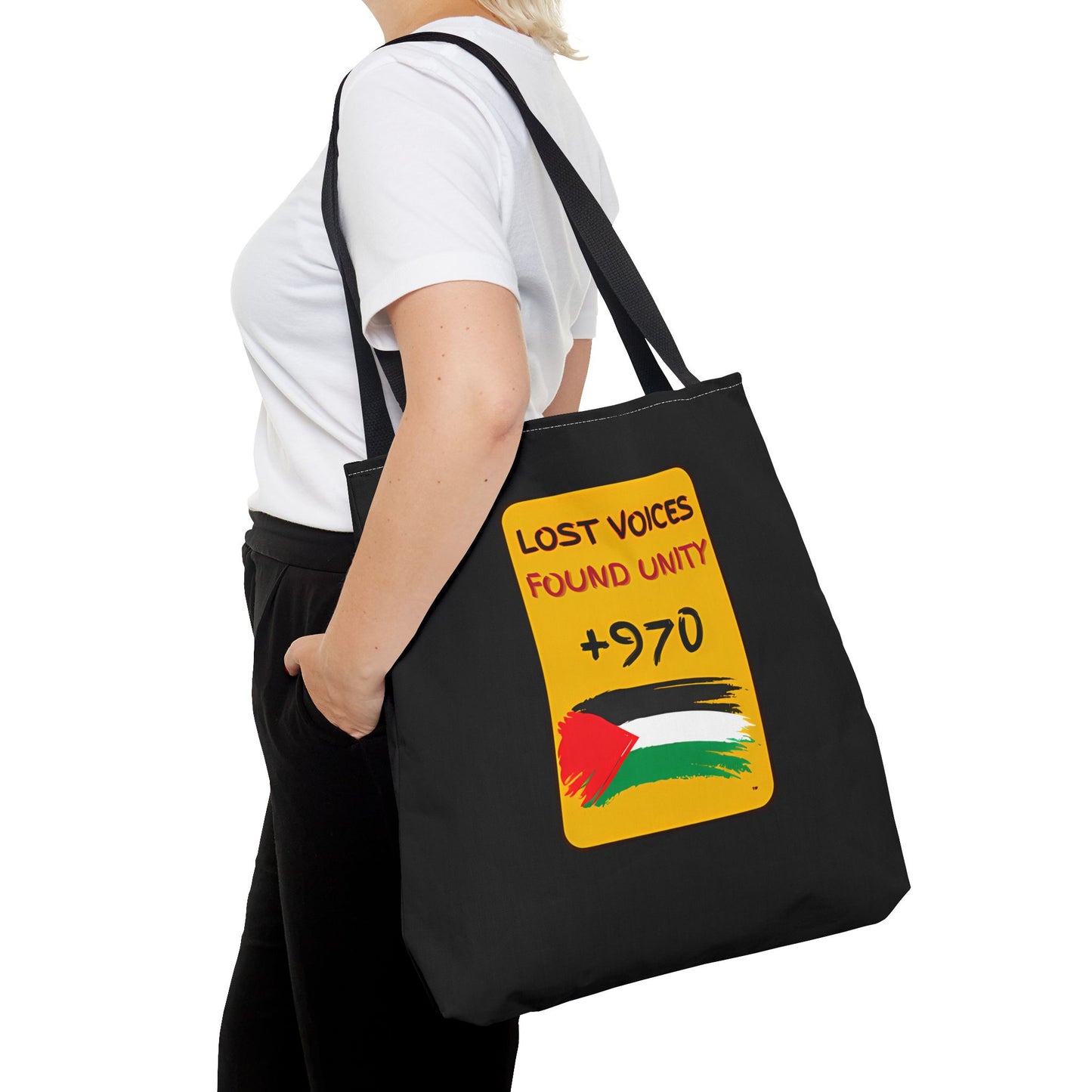 PALESTINE LOST VOICES TOTE BAG