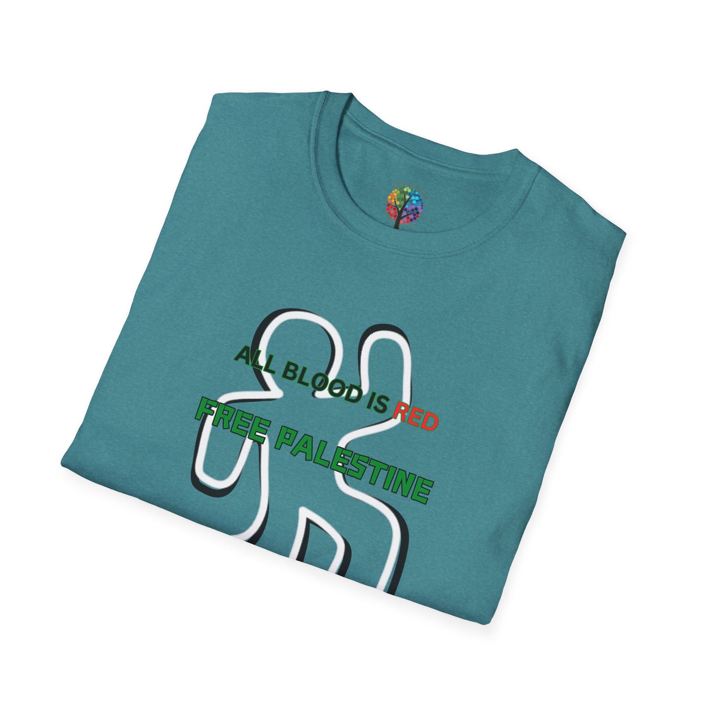 PALESTINE ALL BLOOD IS RED T-SHIRT UNISEX