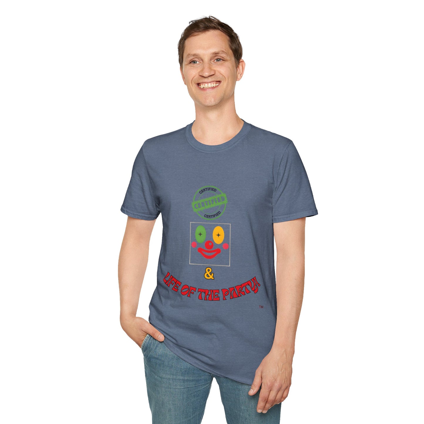 CERTIFIED CLOWN SOFTSTYLE T-SHIRT UNISEX