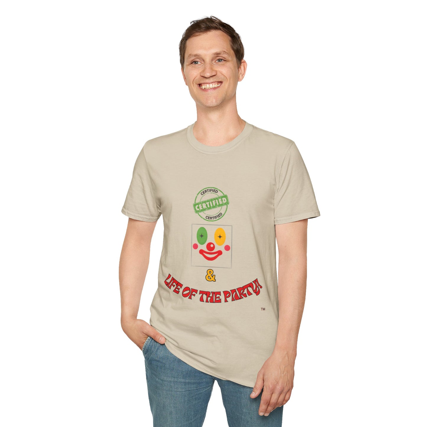CERTIFIED CLOWN SOFTSTYLE T-SHIRT UNISEX