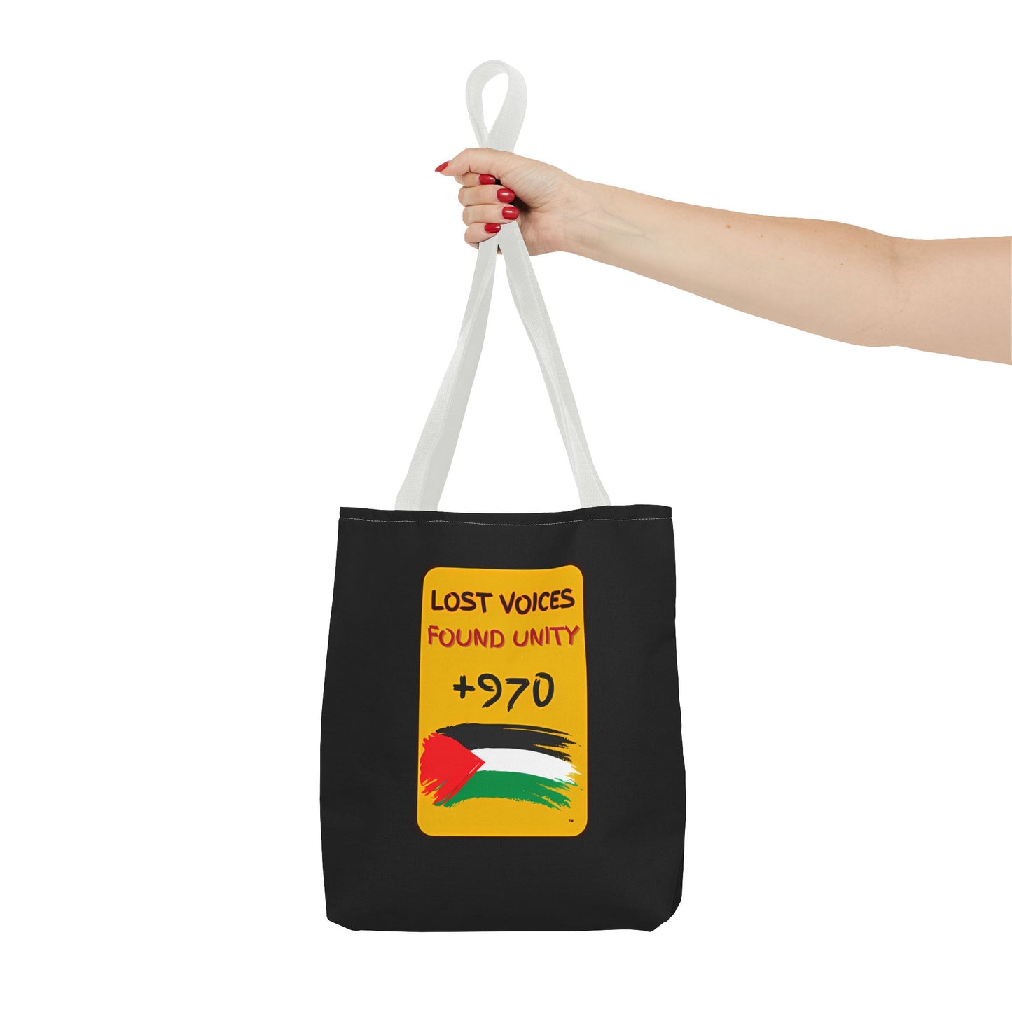 PALESTINE LOST VOICES TOTE BAG