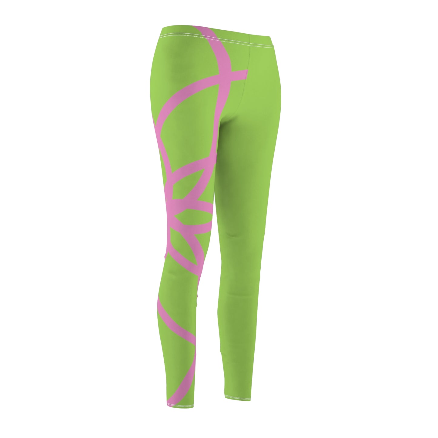 PAG SPIRALS PINK GREEN RT LEGGINGS
