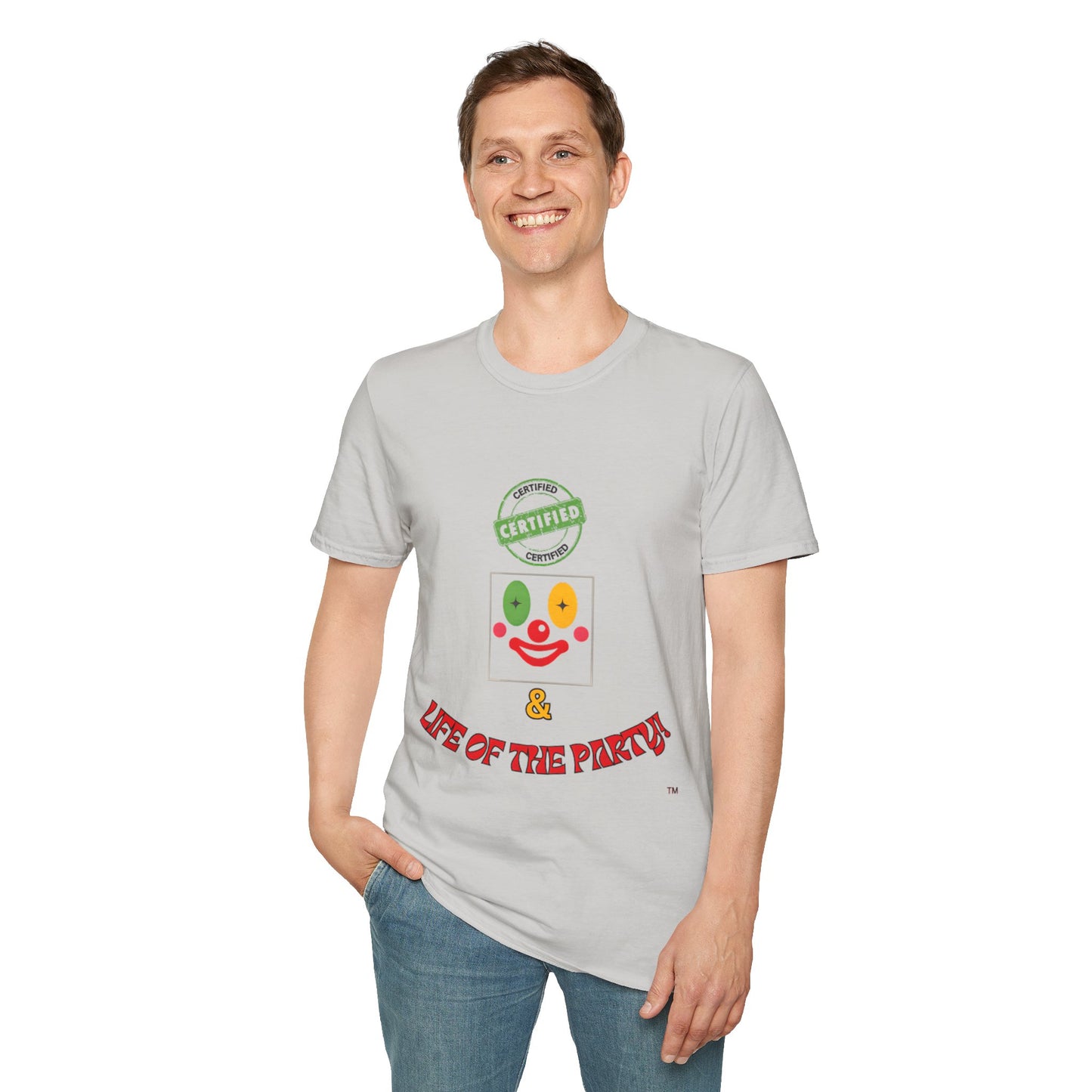CERTIFIED CLOWN SOFTSTYLE T-SHIRT UNISEX