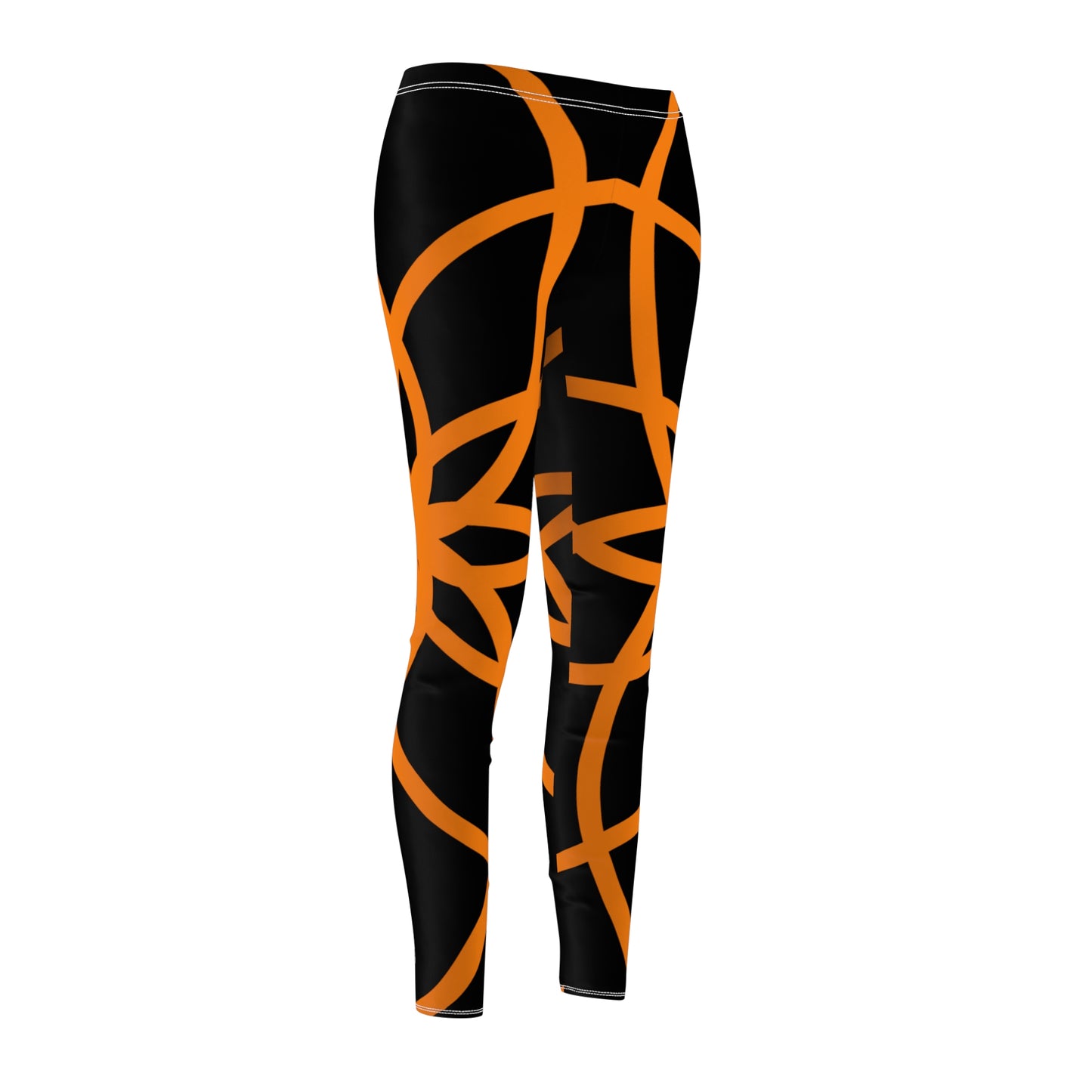 SPIRALS ORANGE BLACK LEGGINGS
