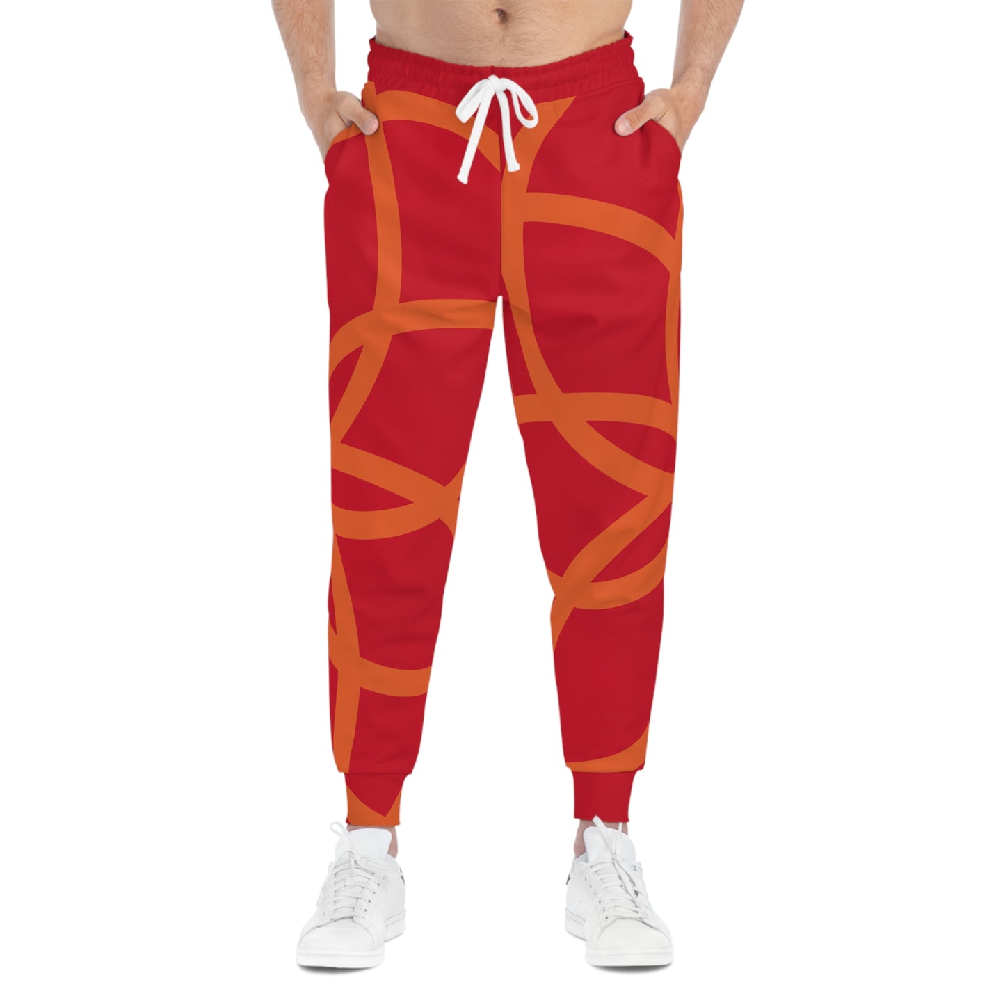 SPIRALS RED JOGGERS