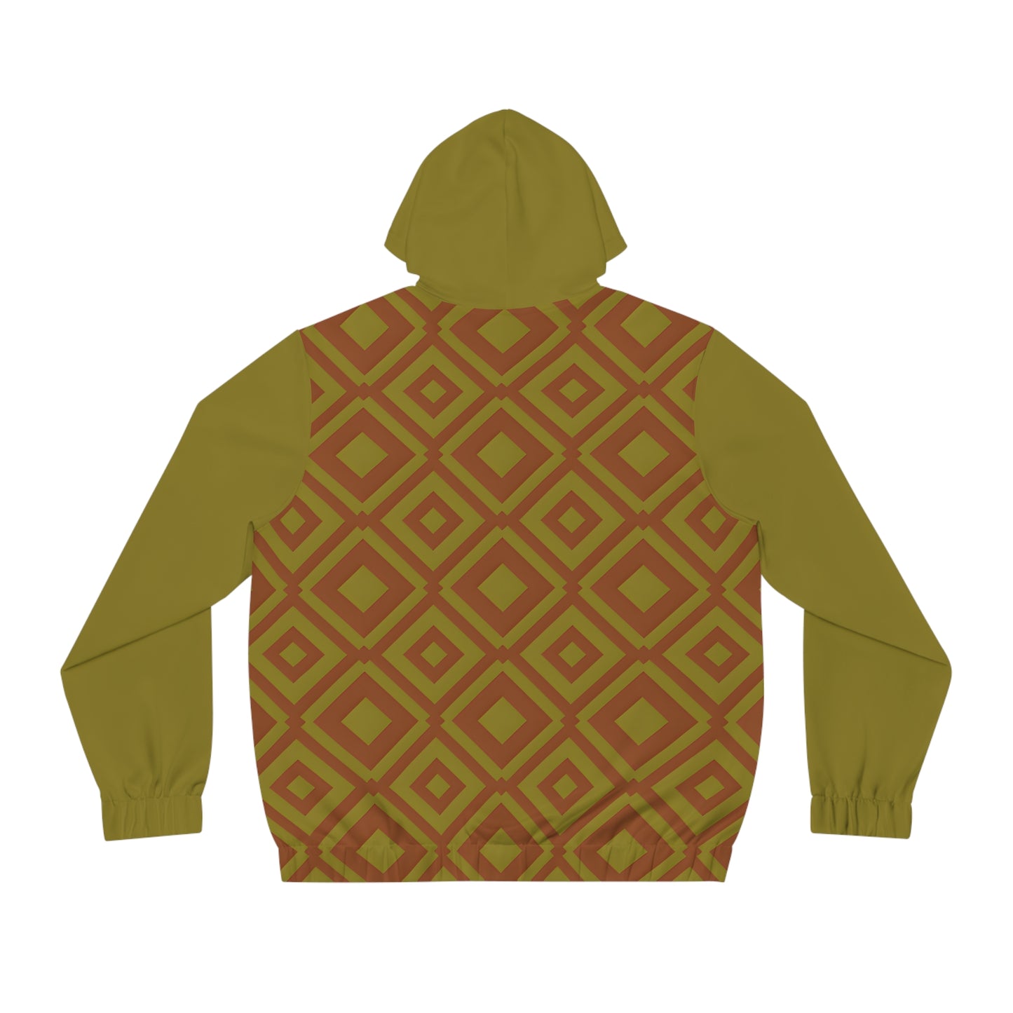 DIAMONDS RUST/OLIVE MEN'S ZIP HOODIE