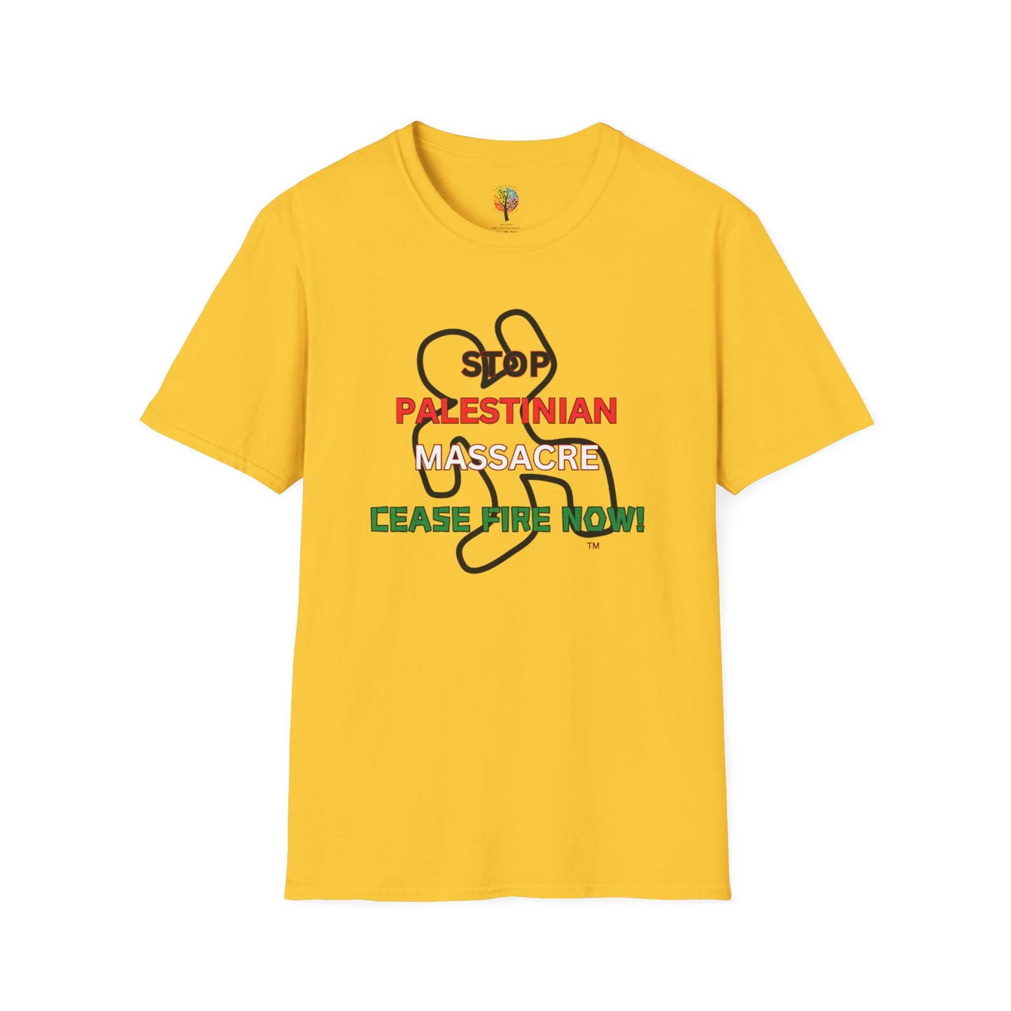 PALESTINE CEASE FIRE T-SHIRT UNISEX
