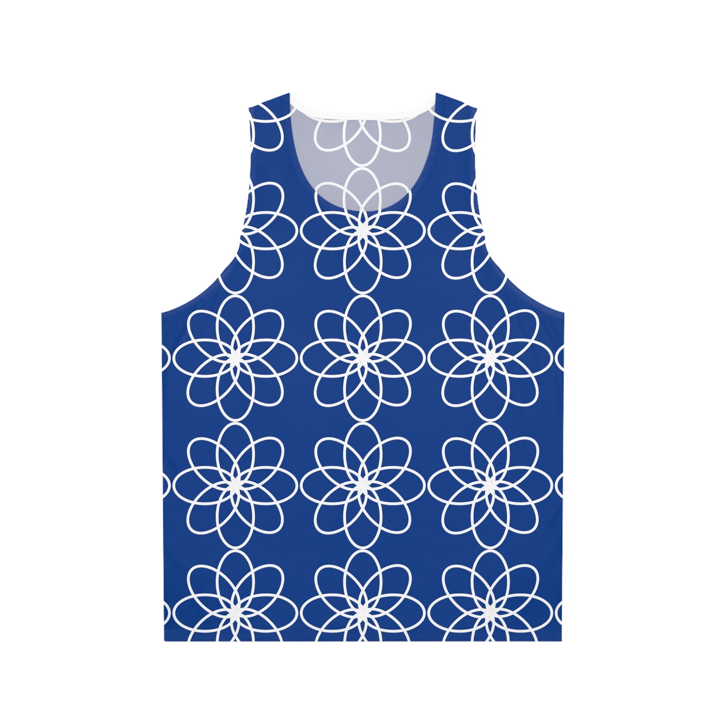 ZET SPIRALS WHITE BLUE TANK