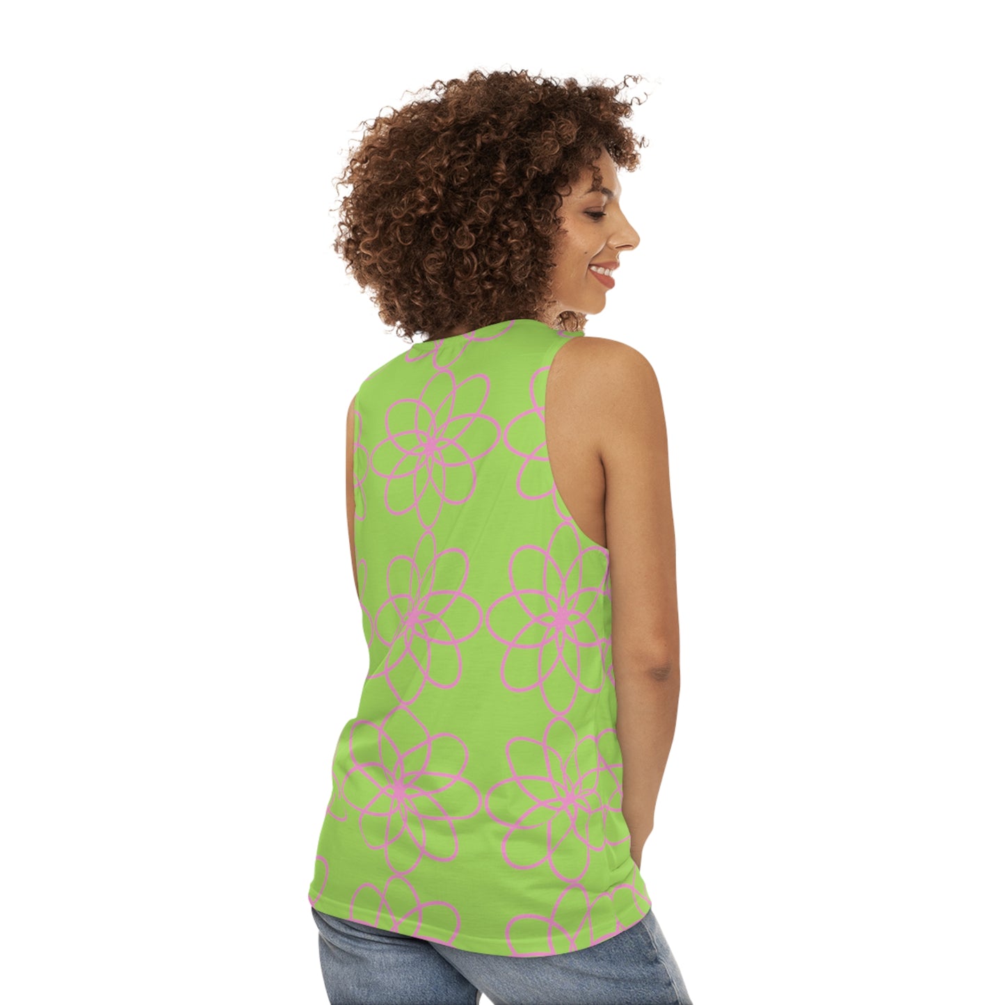 PAG SPIRALS PINK GREEN TANK