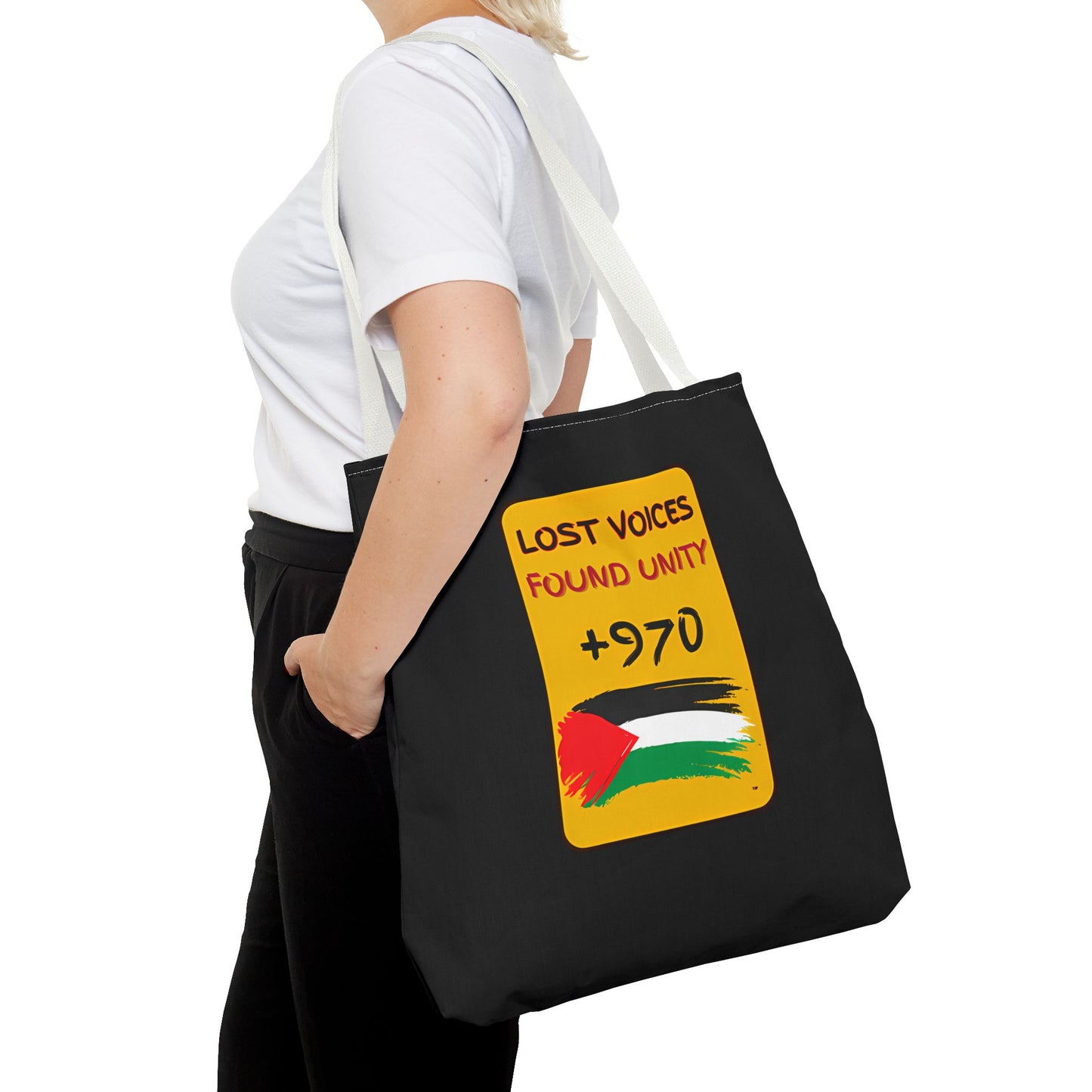 PALESTINE LOST VOICES TOTE BAG