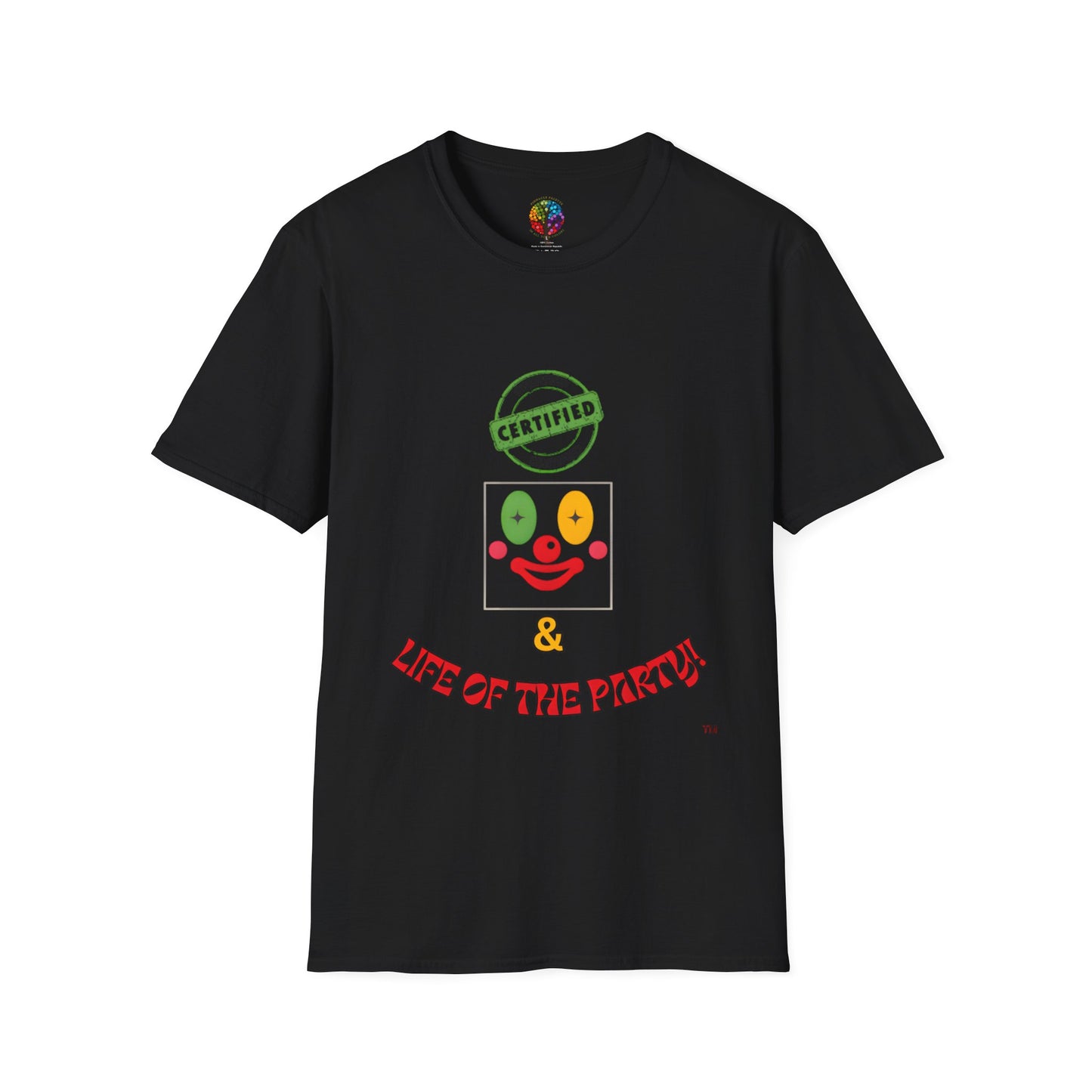 CERTIFIED CLOWN SOFTSTYLE T-SHIRT UNISEX