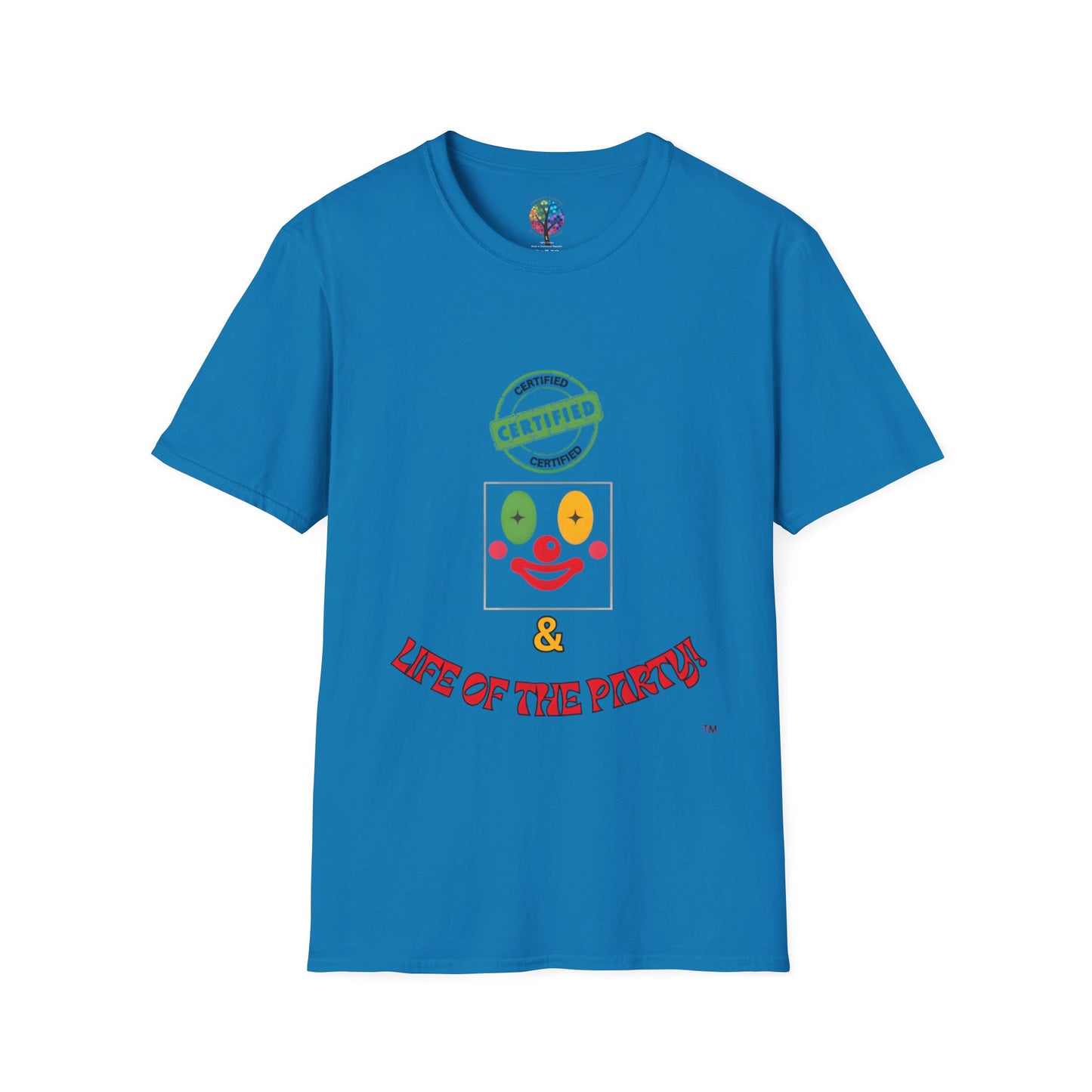 CERTIFIED CLOWN SOFTSTYLE T-SHIRT UNISEX