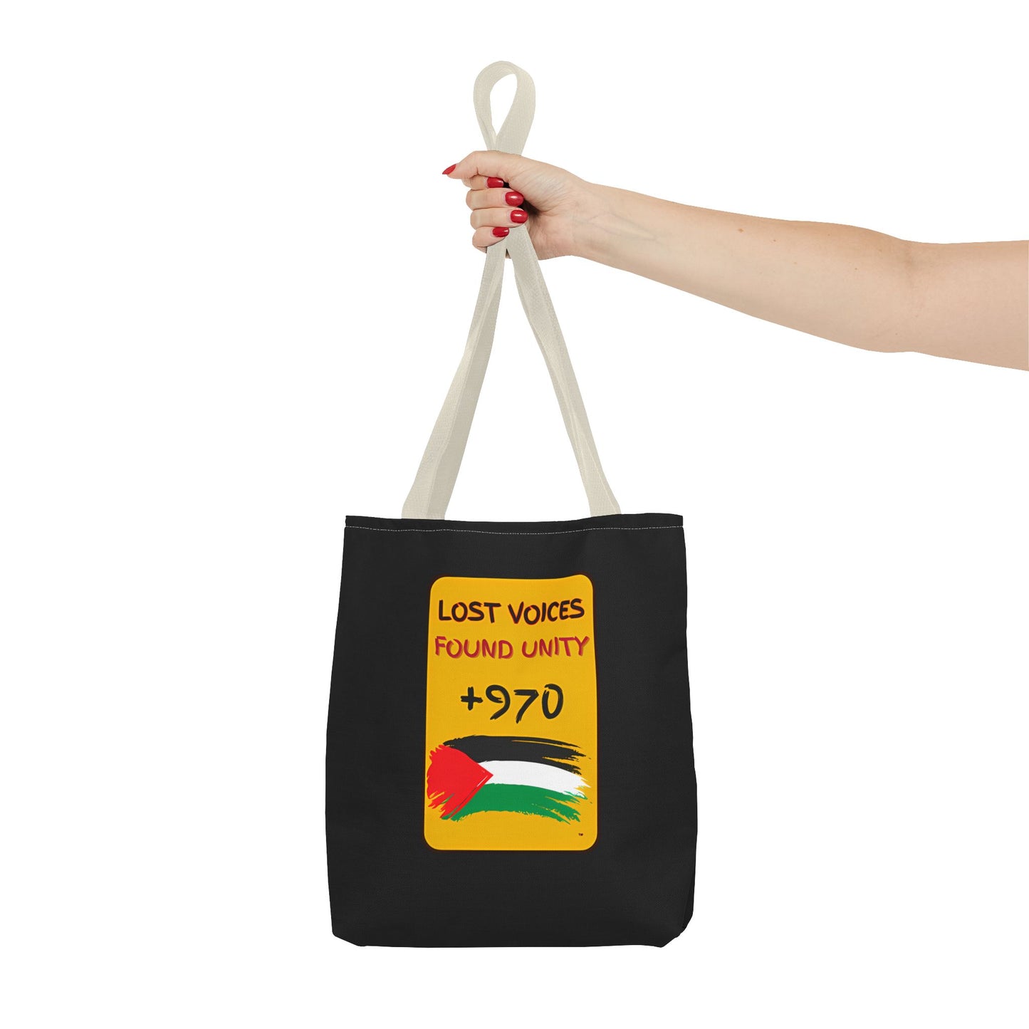 PALESTINE LOST VOICES TOTE BAG