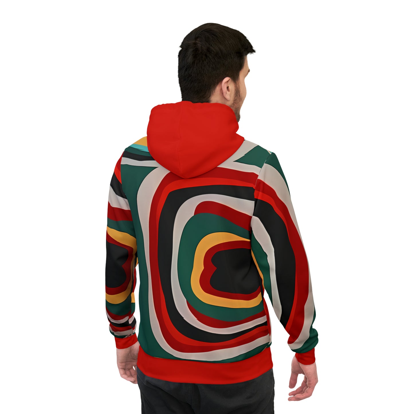 BOLD STROKES RED PULLOVER ATHLETIC HOODIE UNISEX