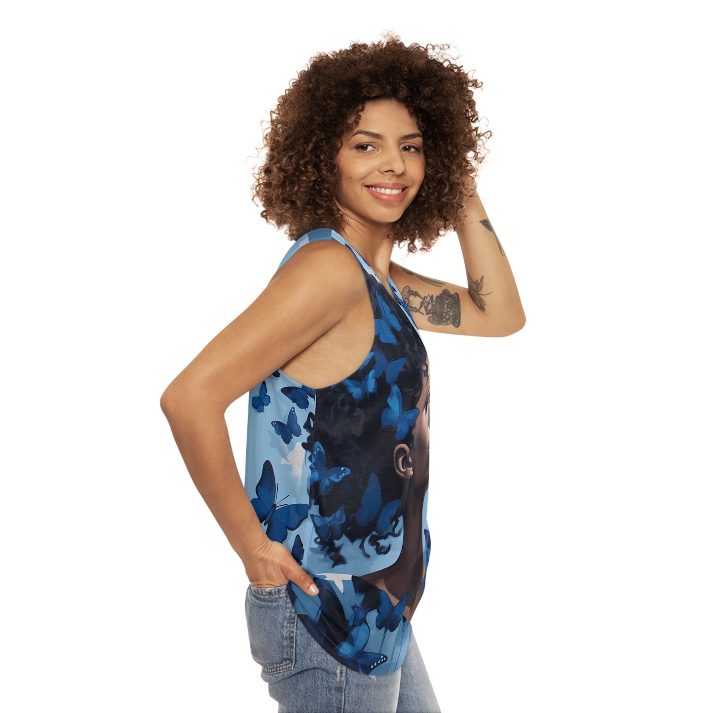 ZET BLUE BUTTERFLIES TANK