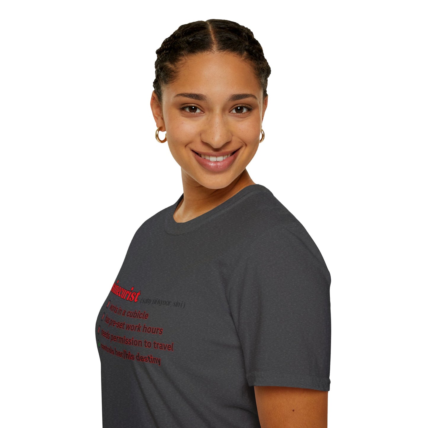 UNI GOOGLE CHECK BOX R T-SHIRT - UNISEX