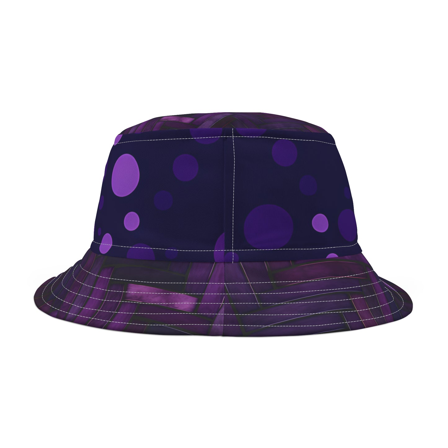 PURPLE HERRING POLKA BUCKET HAT UNISEX