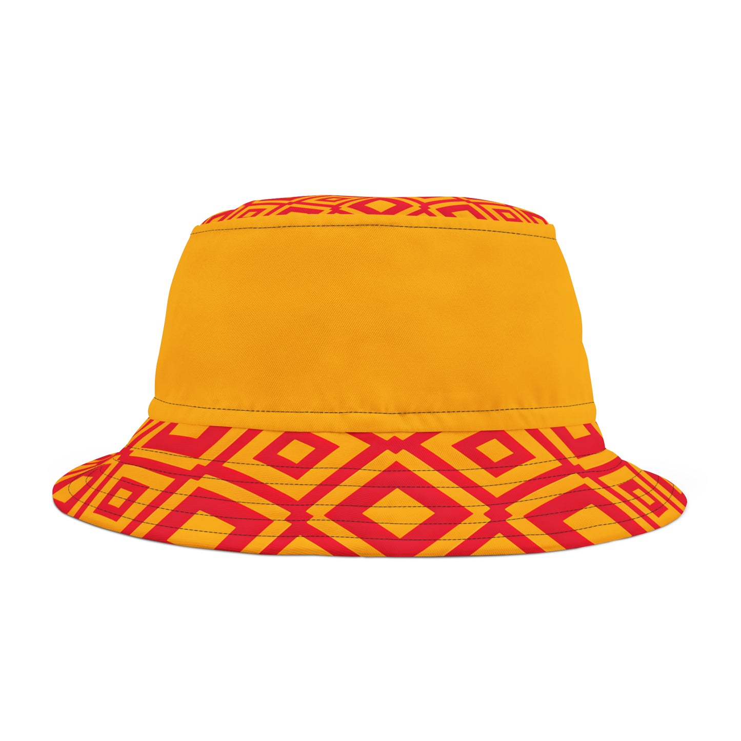 KC CHIEFS GOLD BAND MOTIF TILE BUCKET HAT UNISEX