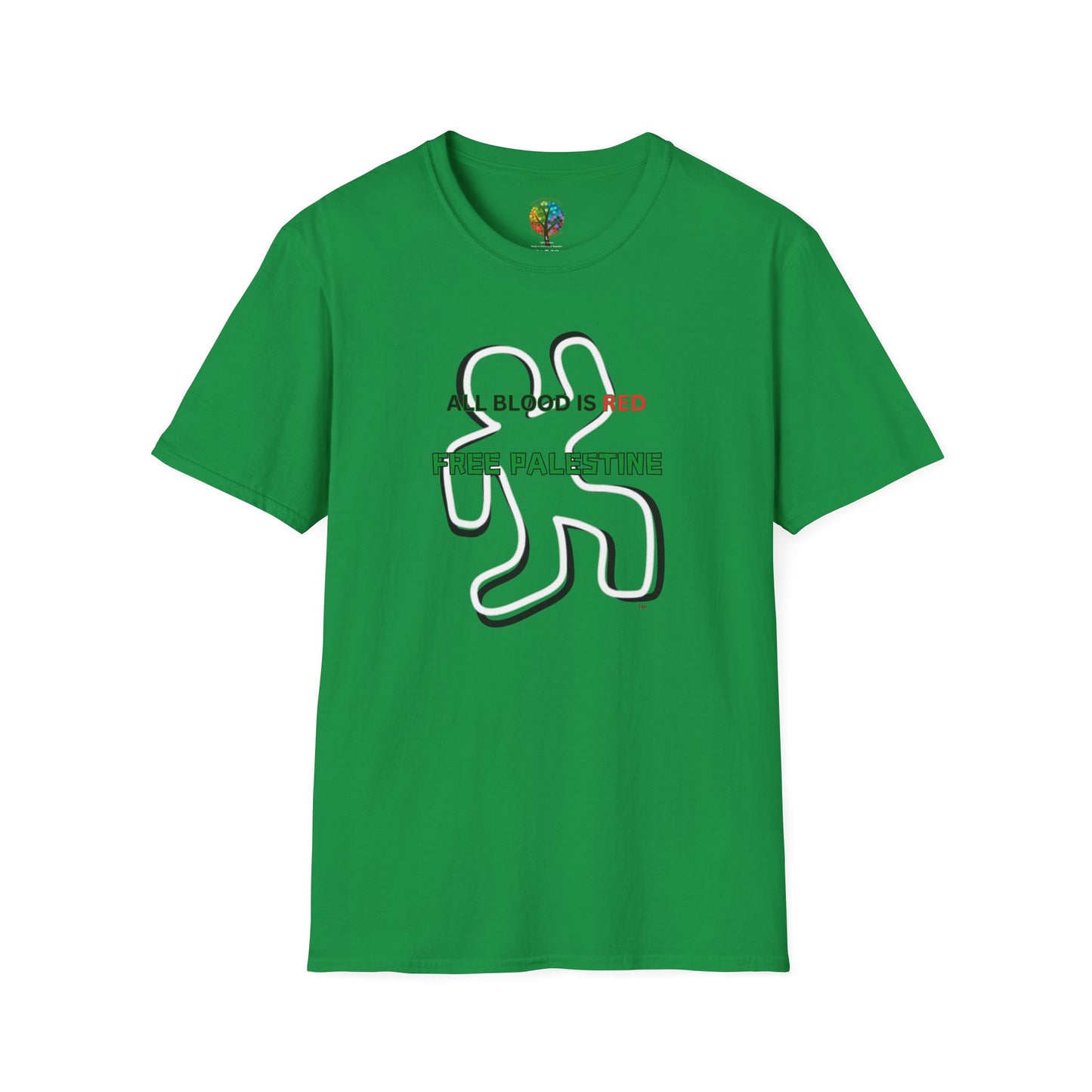 PALESTINE BLOOD RED T-SHIRT UNISEX