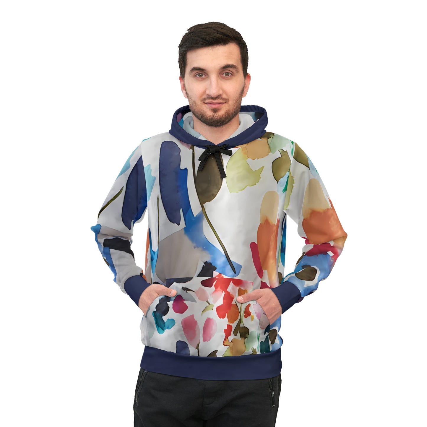 PASTEL SWATCHES BLUE PULLOVER ATHLETIC HOODIE UNISEX