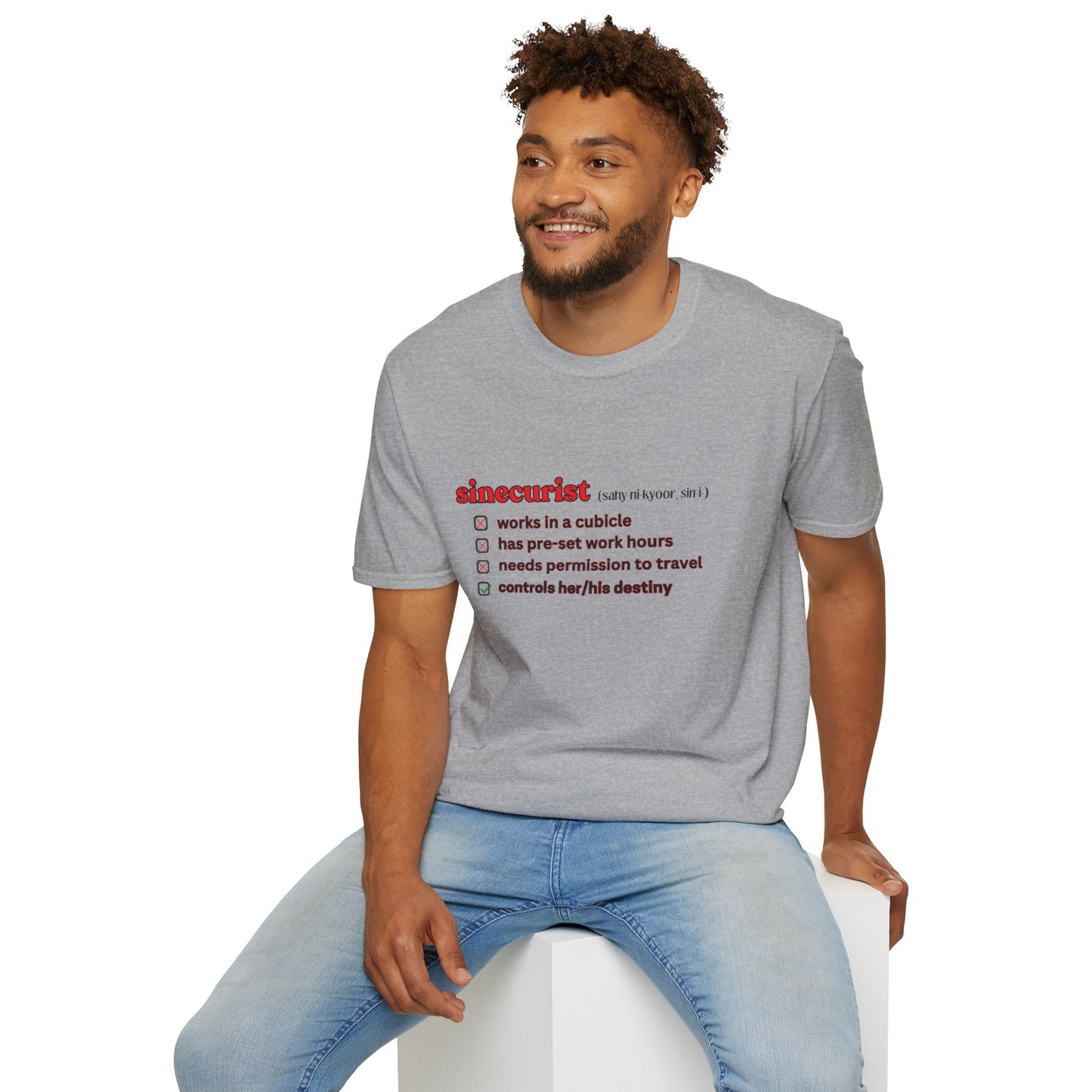 UNI GOOGLE CHECK BOX R T-SHIRT - UNISEX