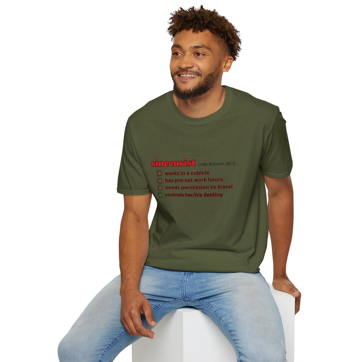 UNI GOOGLE CHECK BOX R T-SHIRT - UNISEX