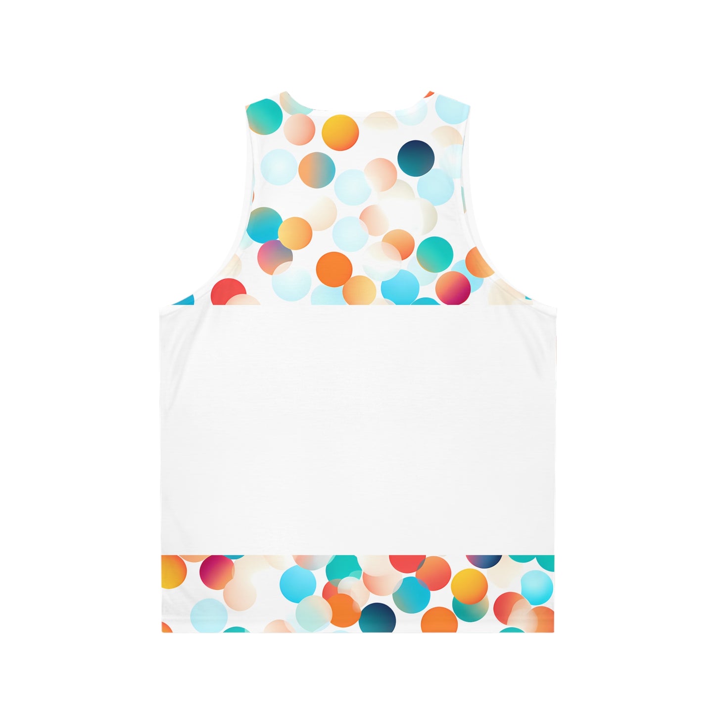 CIRCLES TOP/BOT WHITE TANK