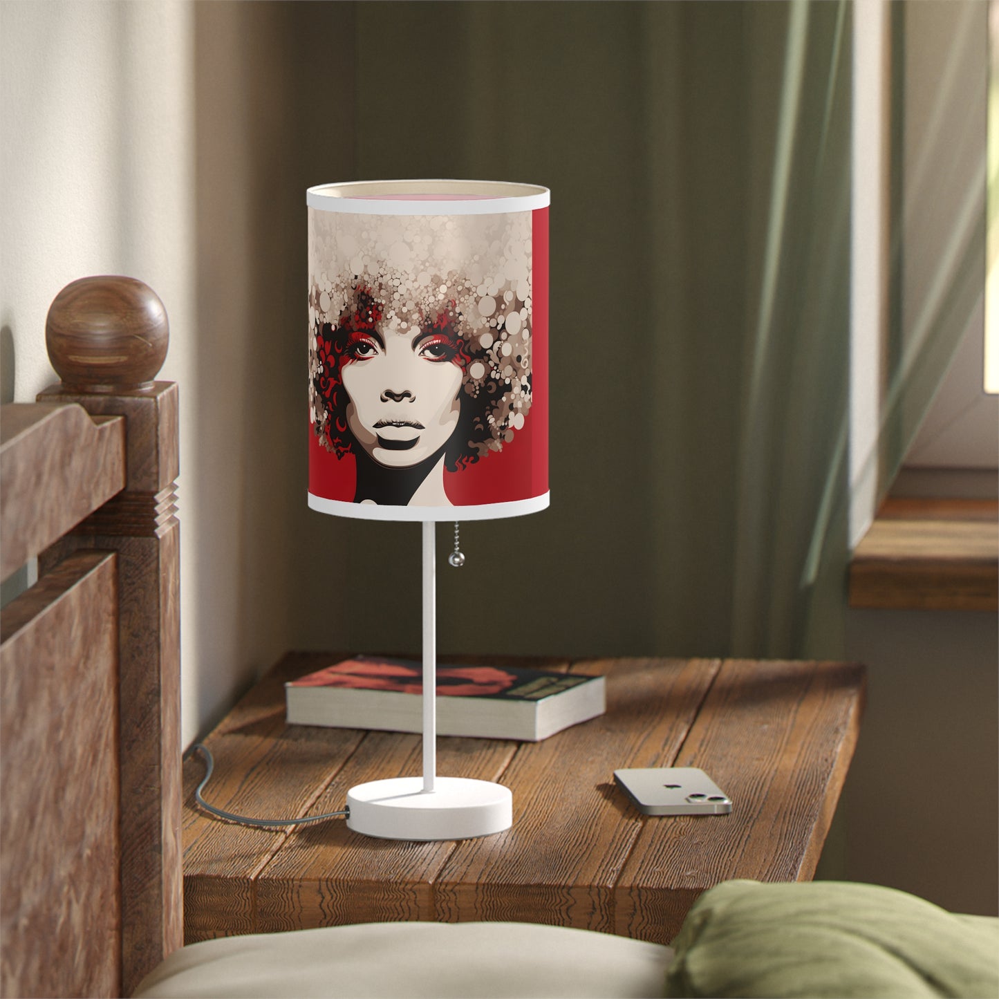 DEL CRIMSON CREAM FRO LAMP ON A STAND, US|CA PLUG