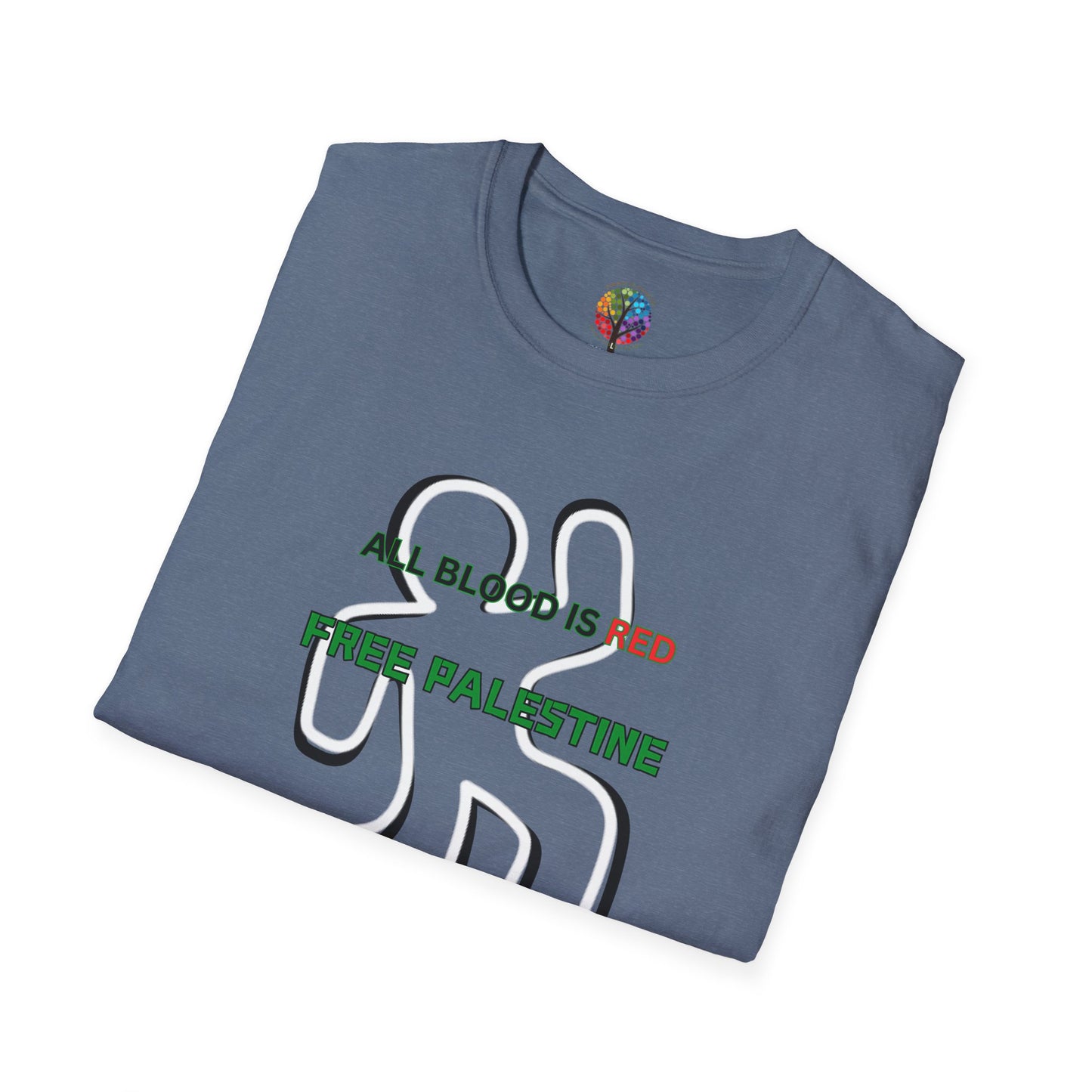 PALESTINE ALL BLOOD IS RED T-SHIRT UNISEX
