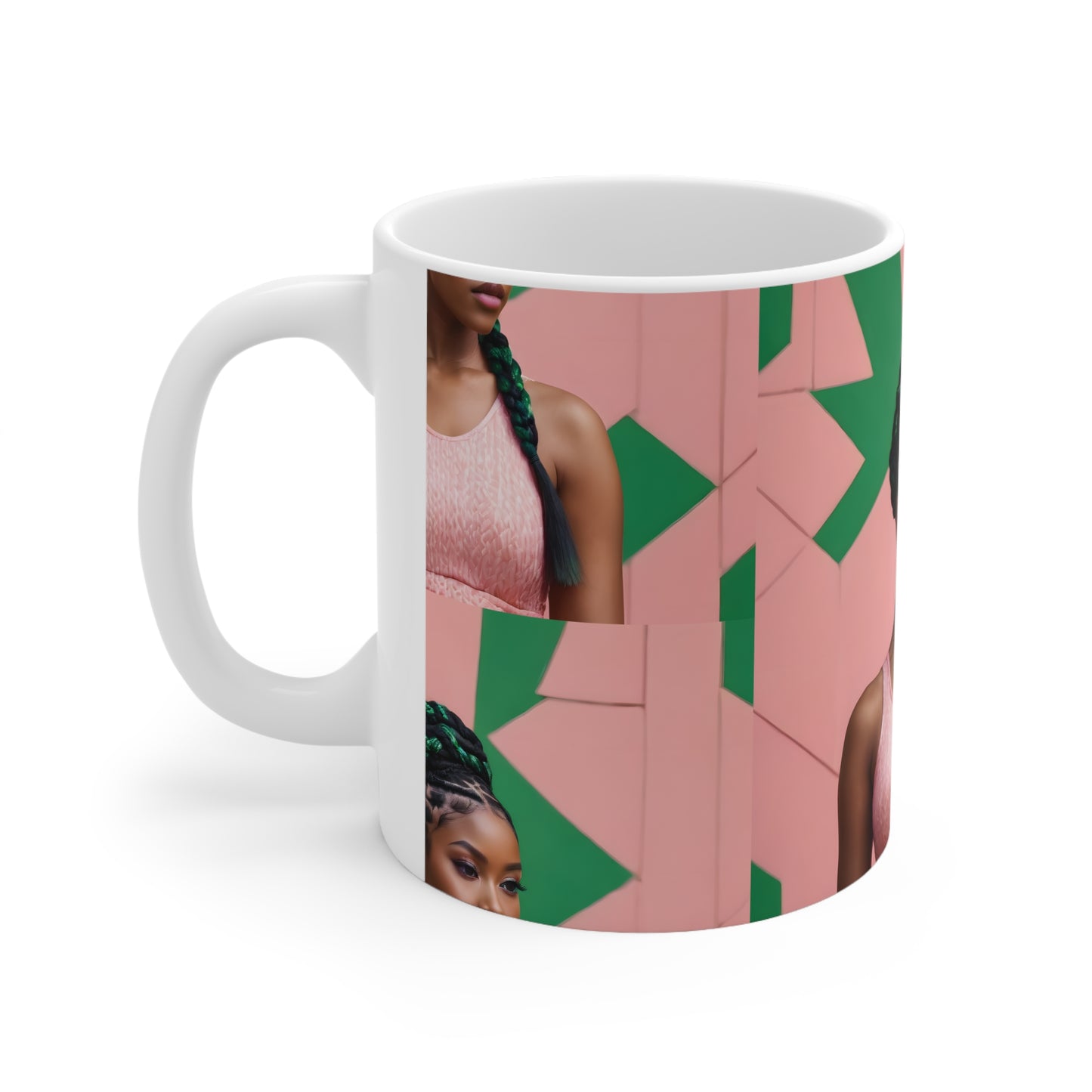 PAG BRAID MUG CERAMIC - 11 OZ