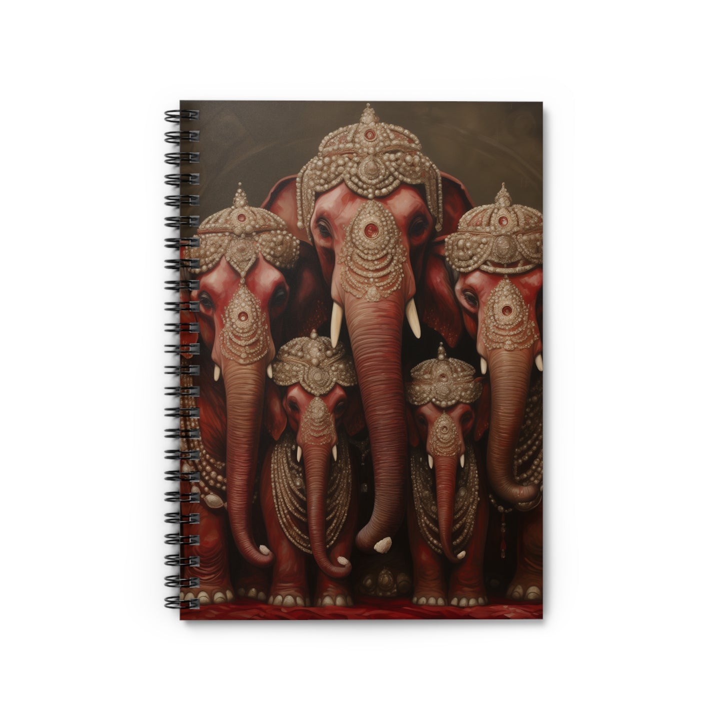 DEL RED ELEPHANT SPIRAL NOTEBOOK - RULED