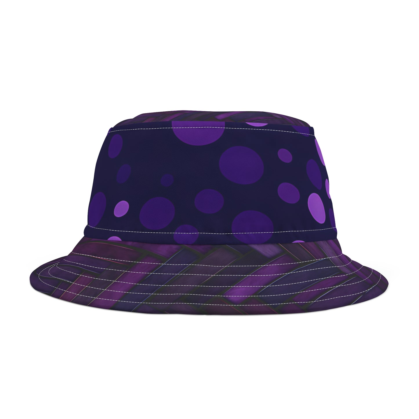 PURPLE HERRING POLKA BUCKET HAT UNISEX