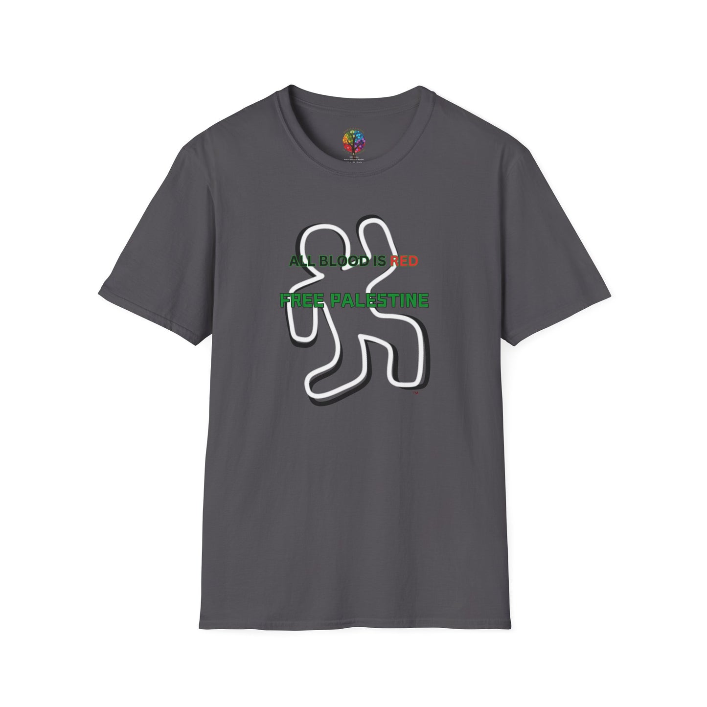 PALESTINE BLOOD RED T-SHIRT UNISEX