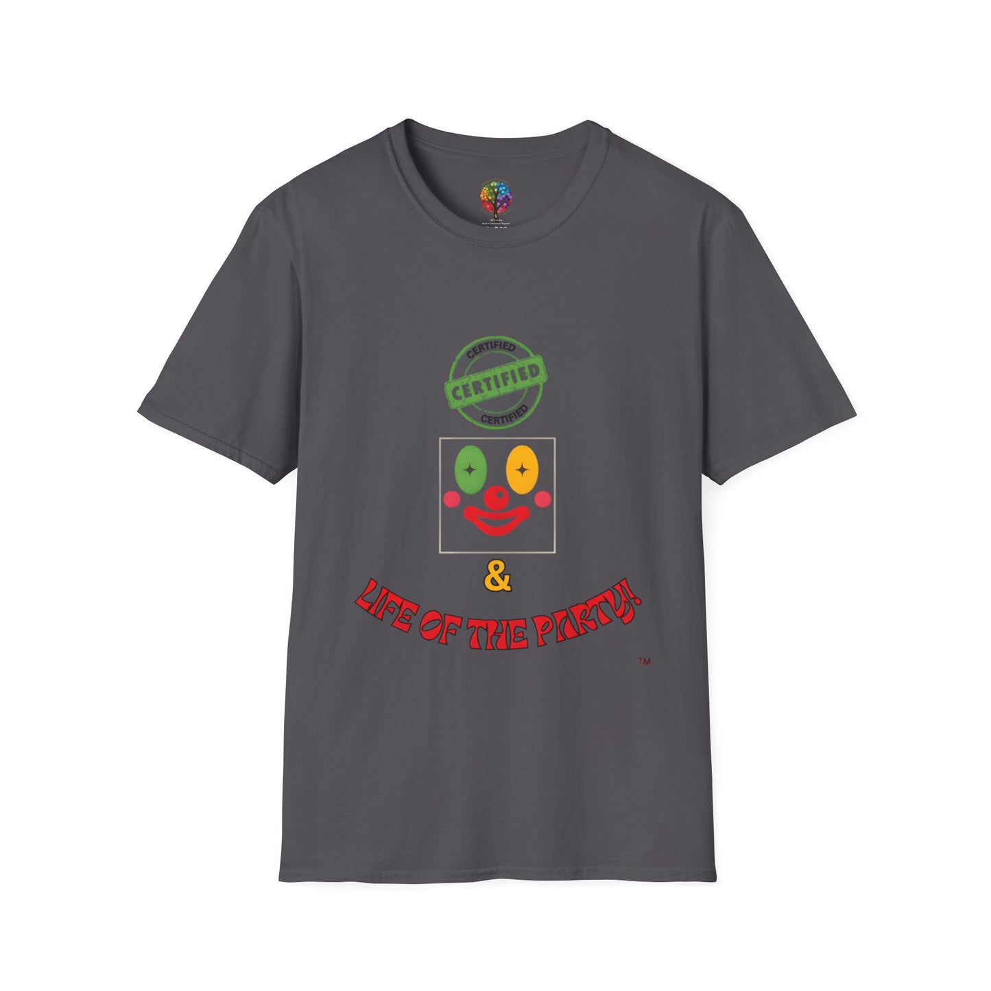 CERTIFIED CLOWN SOFTSTYLE T-SHIRT UNISEX
