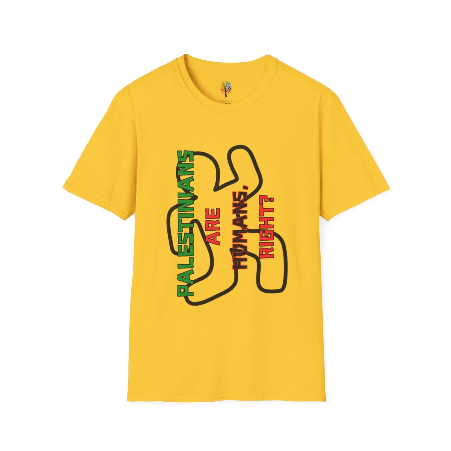 PALESTINE HUMAN RIGHTS T-SHIRT UNISEX