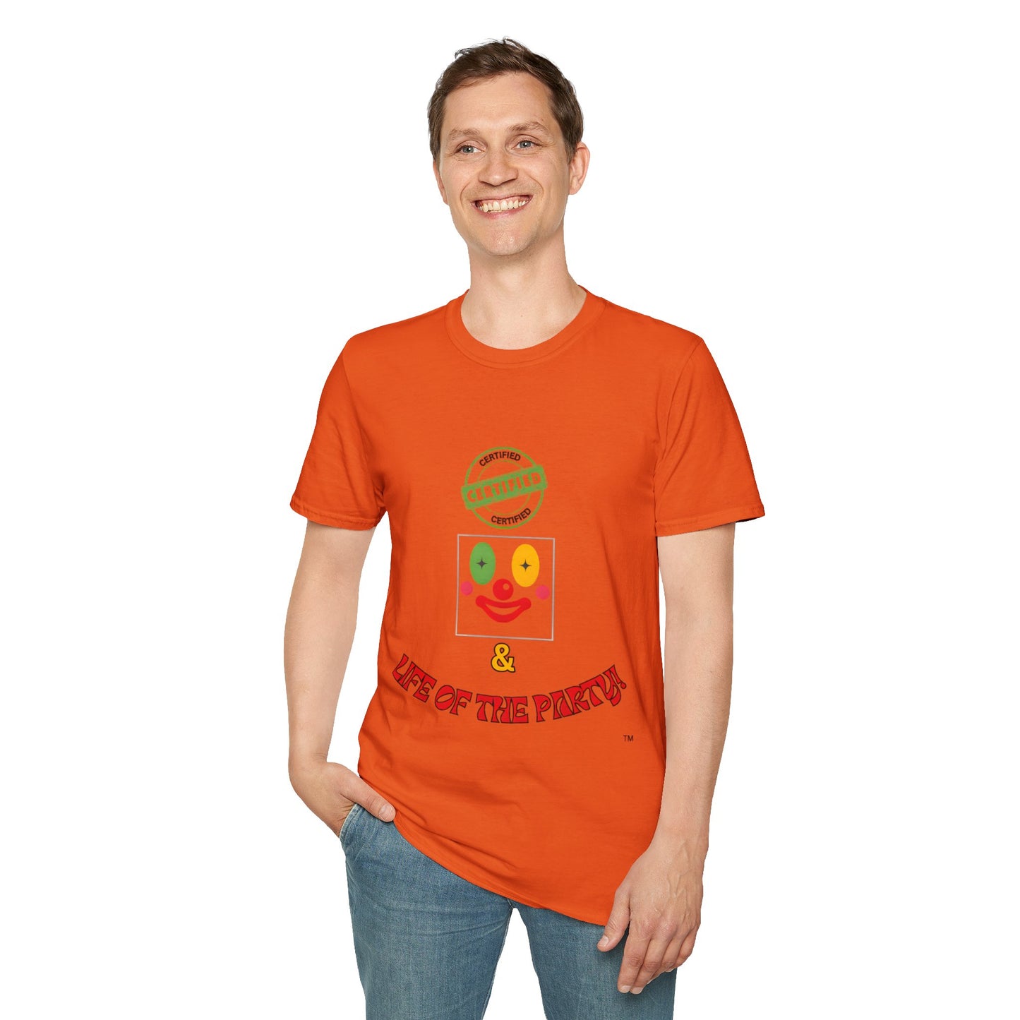 CERTIFIED CLOWN SOFTSTYLE T-SHIRT UNISEX