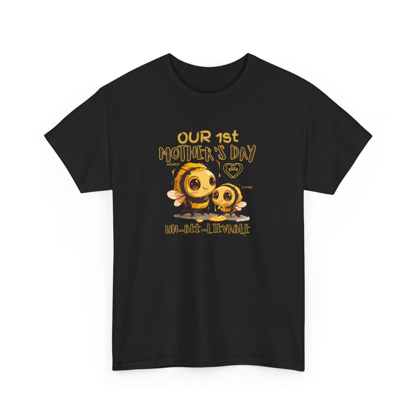Custom Mama Shirt with Kids Name, Matching Mom Baby Tees, Our First Mothers Day Gifts